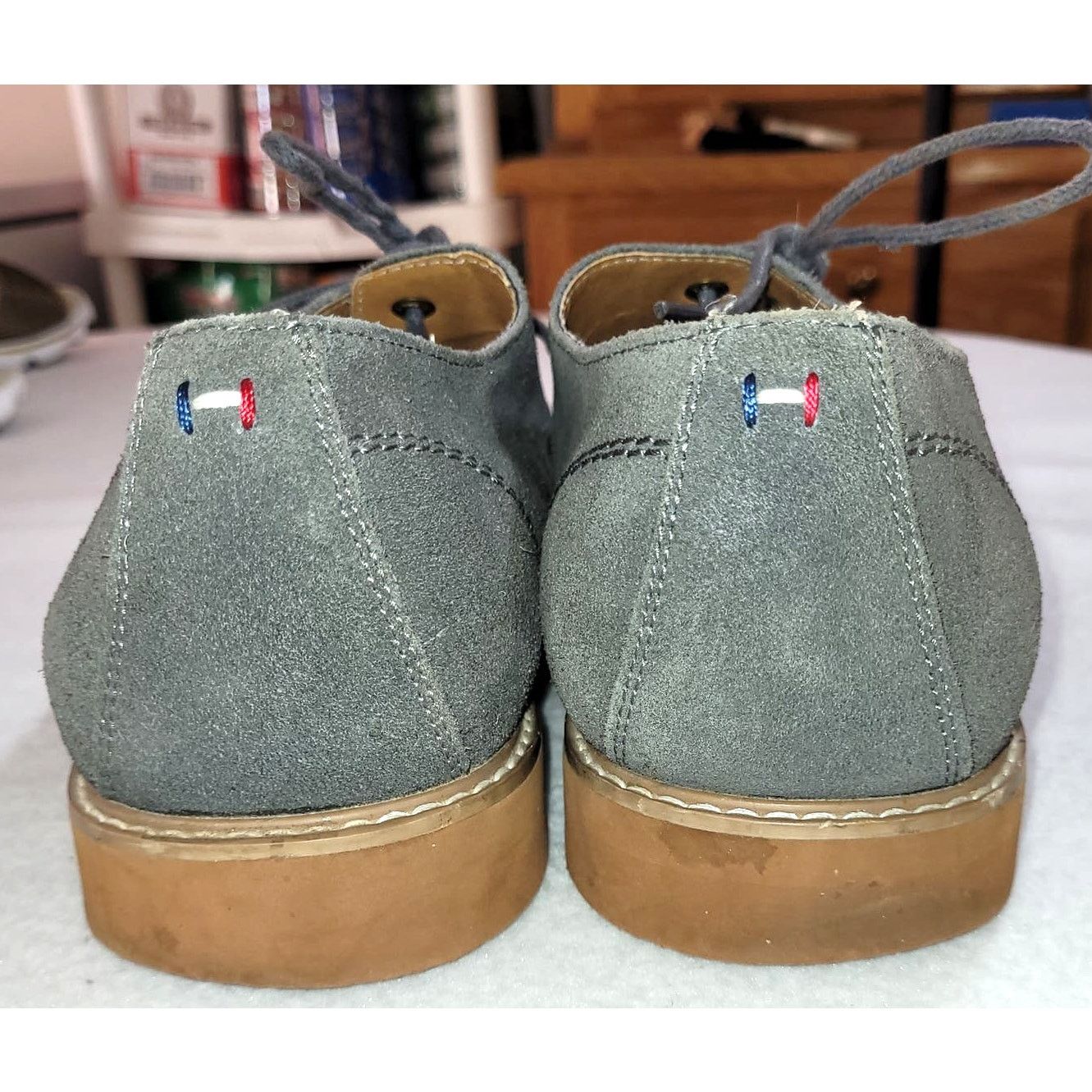 Tommy Hilfiger Tommy Hilfiger Men's Oxford Shoes 10.5 Suede Leather Lace Up Size US 10.5 / EU 43-44 - 7 Thumbnail
