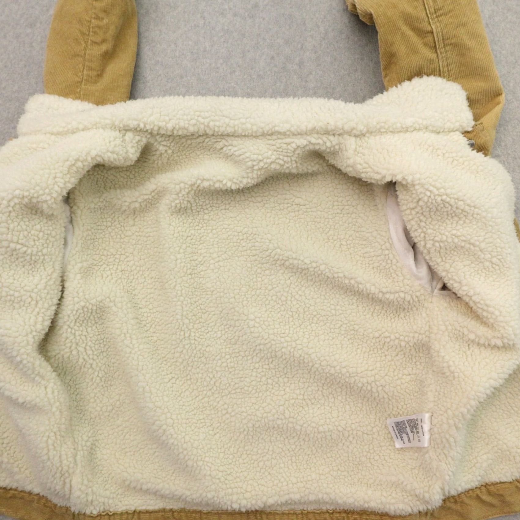Vintage VINTAGE John Galt Jacket Women Small Corduroy Shacket Beige 18X22 Y2k Sherpa Trucker Melville Size S / US 4 / IT 40 - 4 Thumbnail
