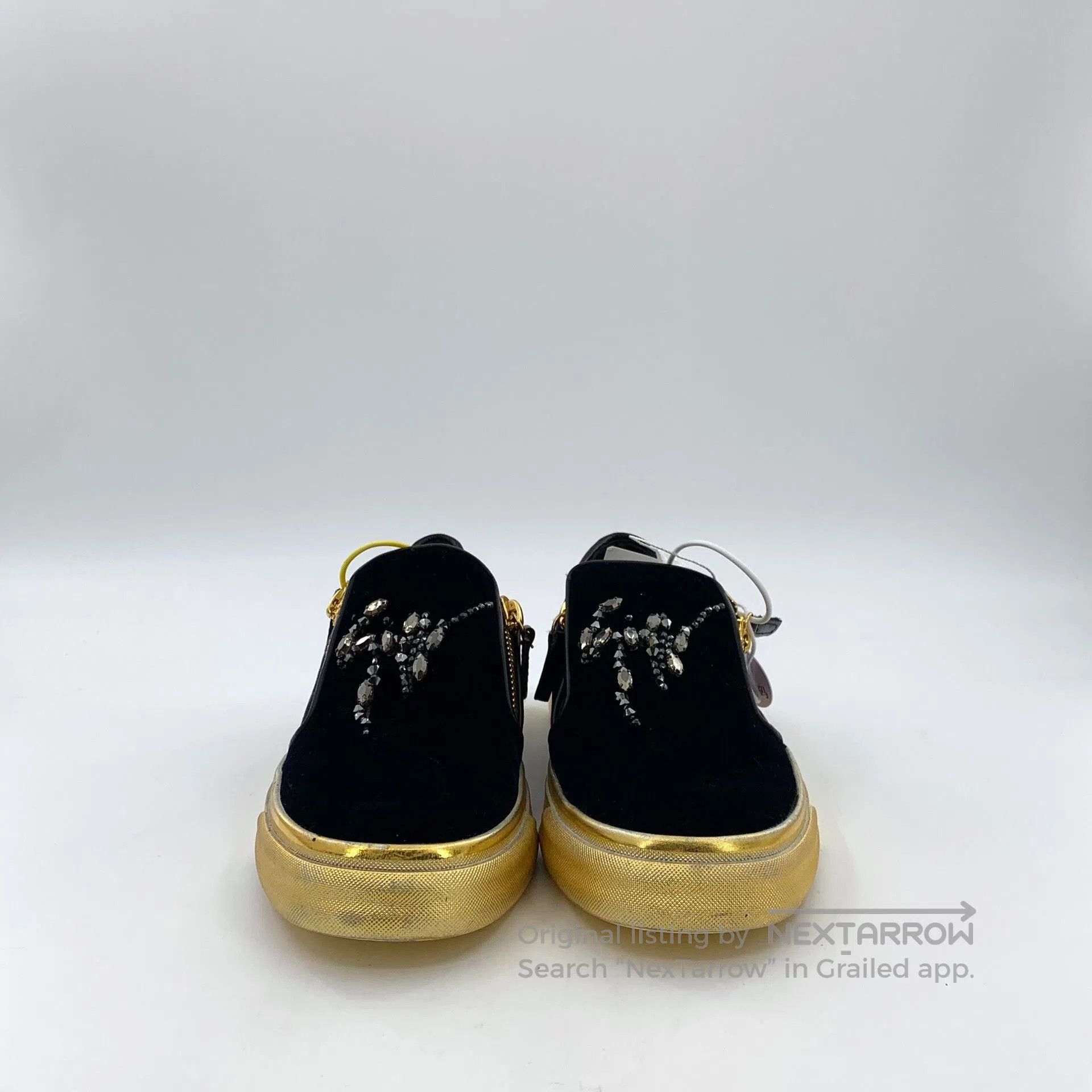 Giuseppe Zanotti Giuseppe Zanotti Crystal Letter Flat Sneakers. Size US 6 / IT 36 - 3 Thumbnail