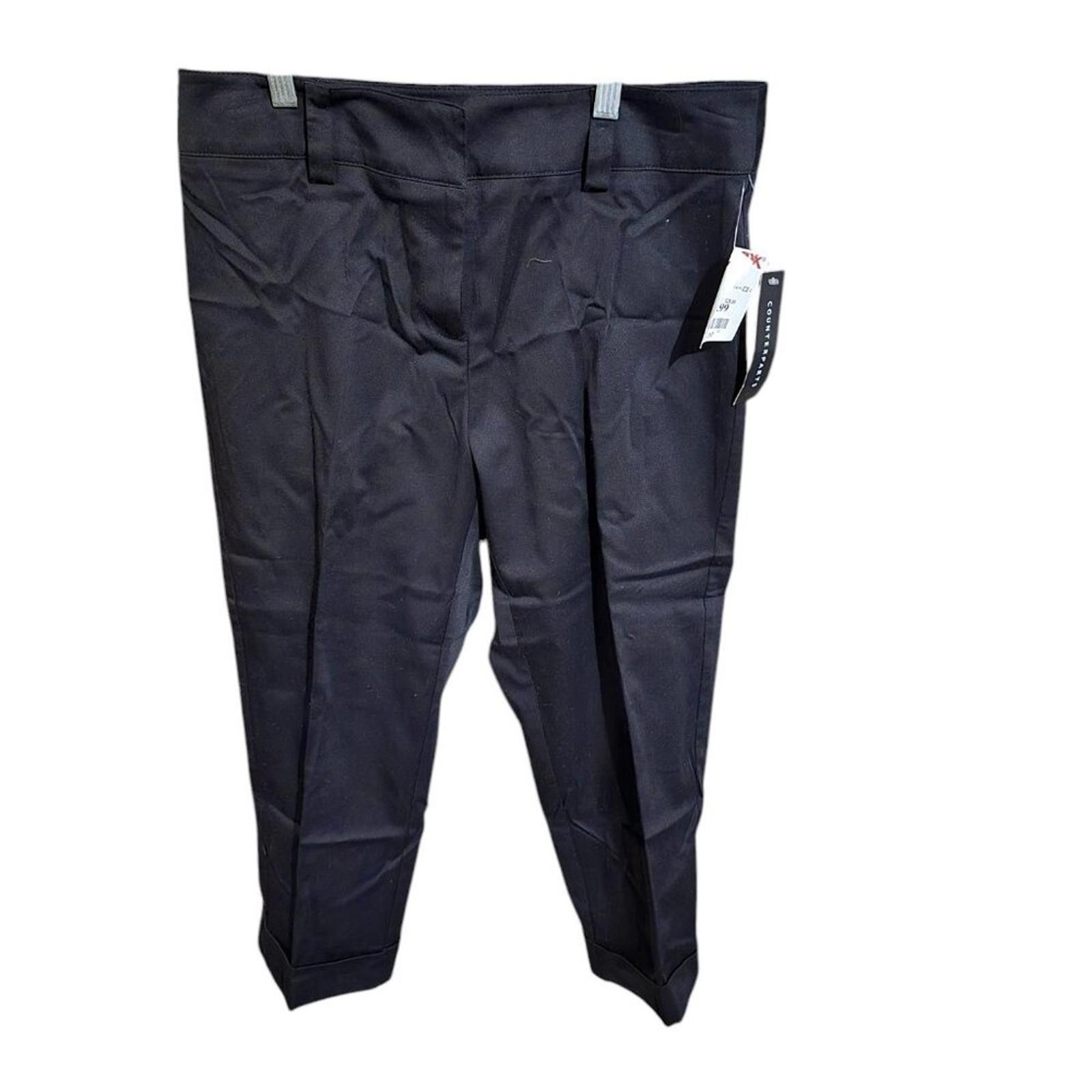Other Counterparts Solid Black Capri's Size 8 NWT Size 30" / US 8 / IT 44 - 1 Thumbnail