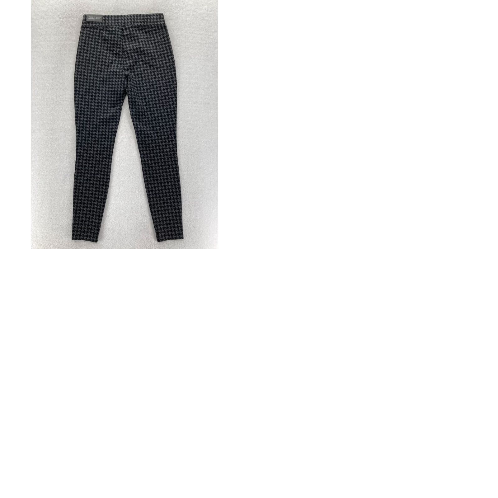 Vintage Maurices Pull Skinny Ankle Pants Women's Small Black Houndstooth Mid Rise Pants Slim Womens Small Black Houndstooth Mid Rise Size 26" / US 2 / IT 38 - 9 Thumbnail