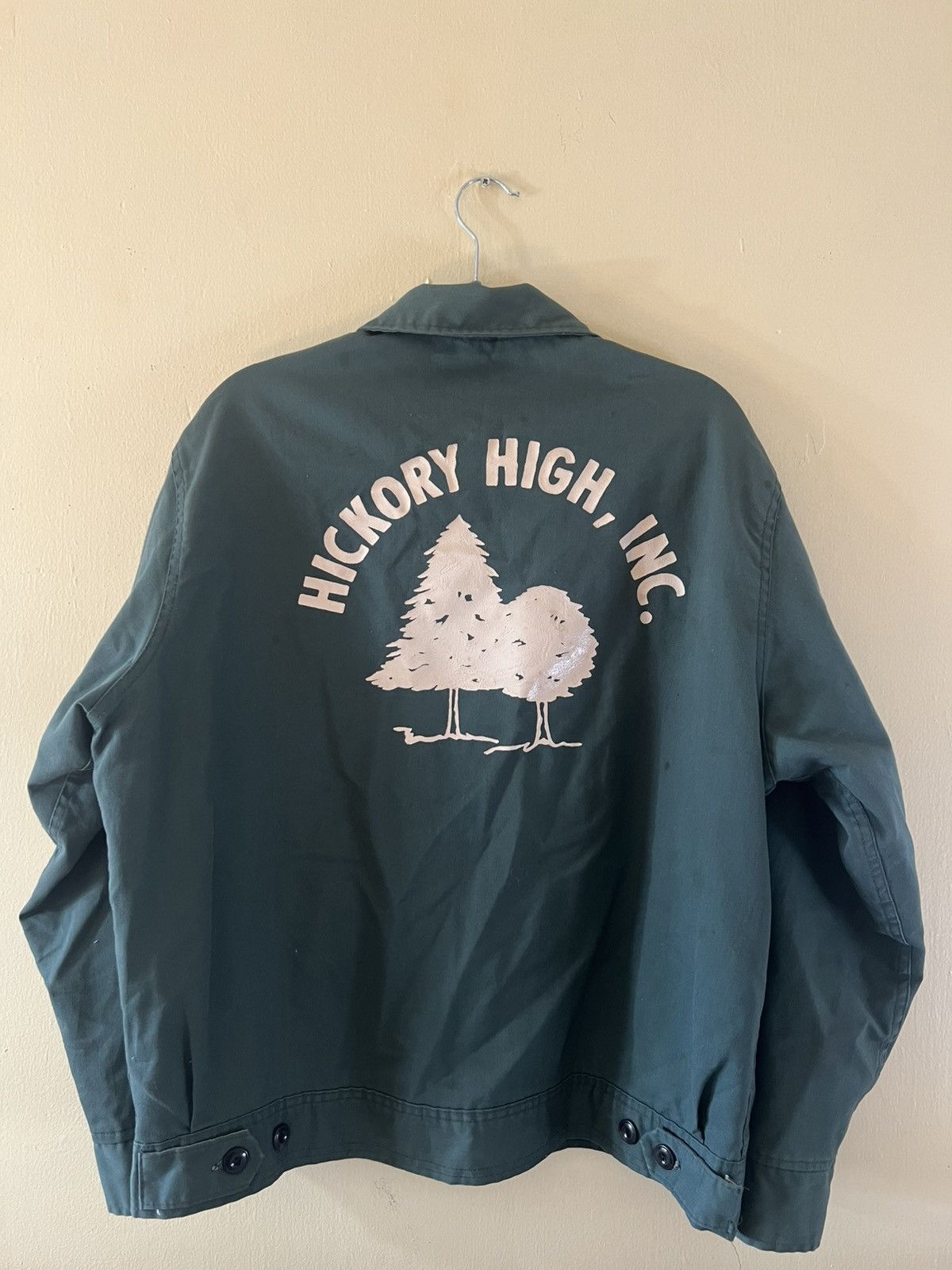 Vintage Vtg 80s "Hickory High, Inc."Work Jacket Tag faded Size US L / EU 52-54 / 3 - 5 Thumbnail