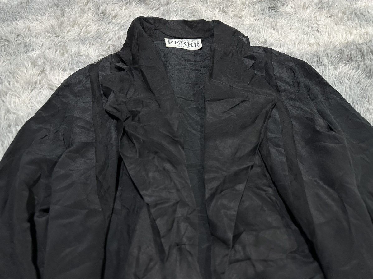 Gianfranco Ferre 🔥Vintage Gianfranco Ferre Silk Shirt See Through Size US L / EU 52-54 / 3 - 2 Thumbnail