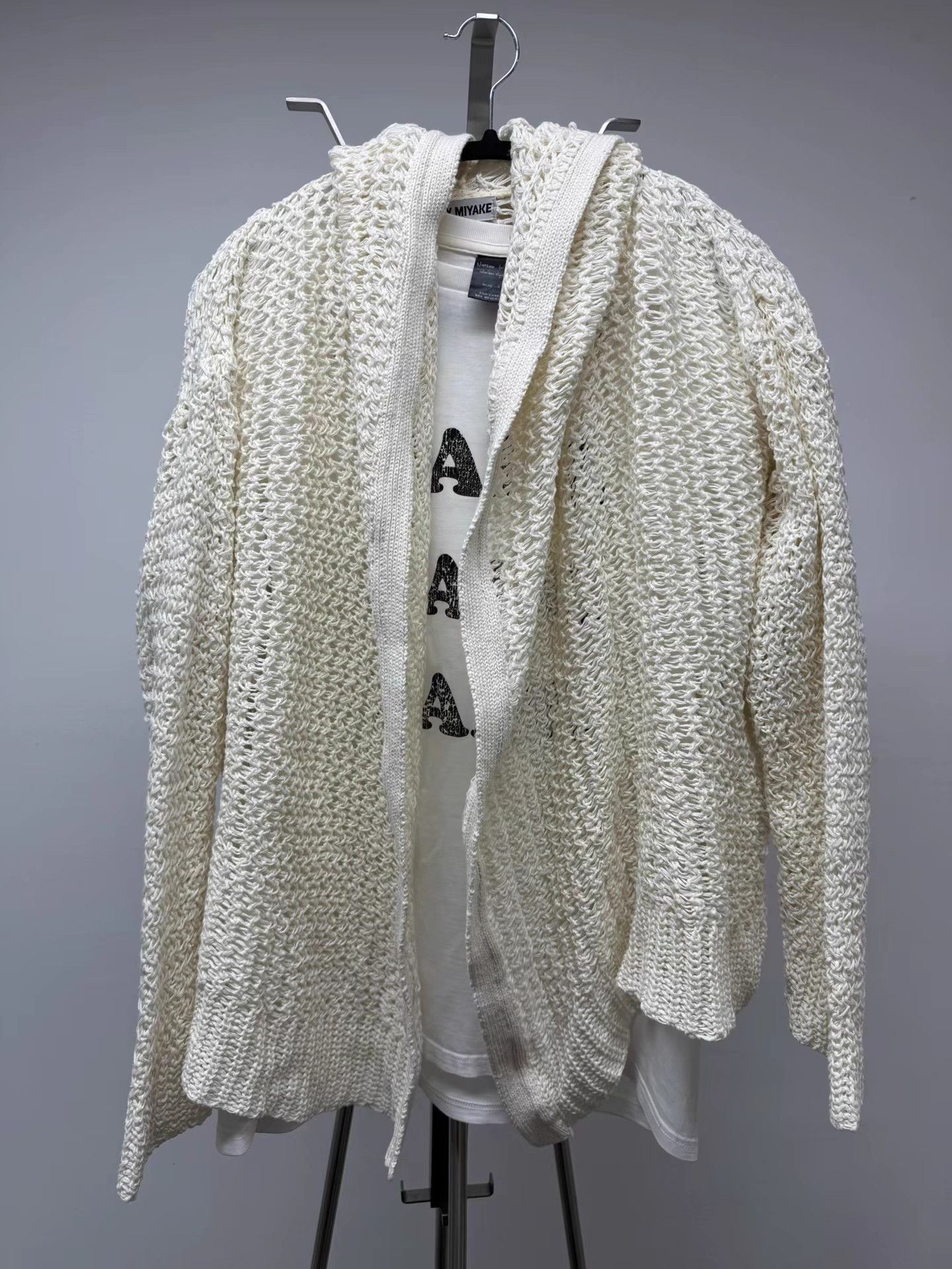 Issey Miyake ISSEY MIYAKE Cotton Rope Mesh Cardigan K20 Size US M / EU 48-50 / 2 - 1 Thumbnail