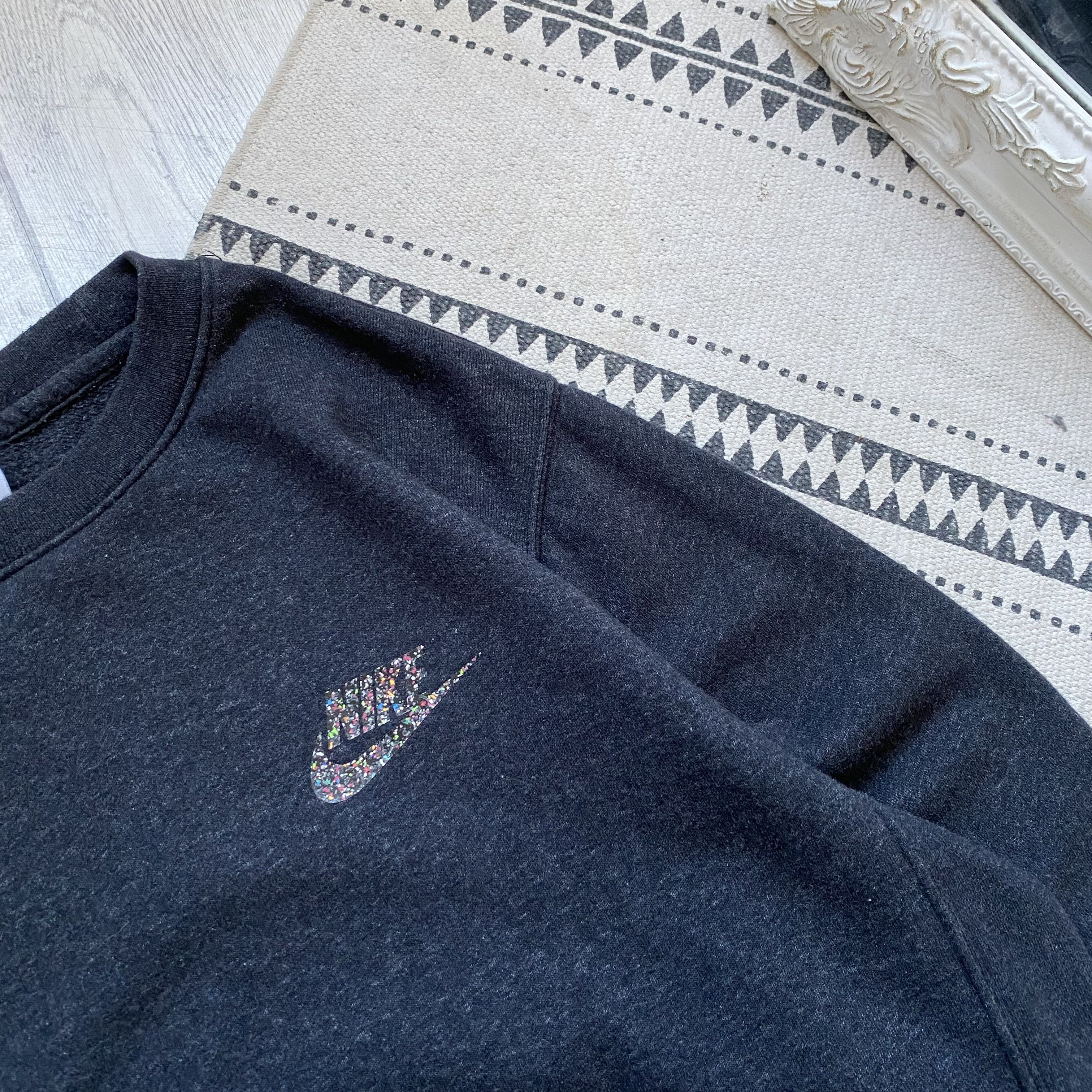 Nike 🦏 Y2K Nike sweatshirt Crewneck mini logo Swoosh Drill Size US M / EU 48-50 / 2 - 4 Thumbnail
