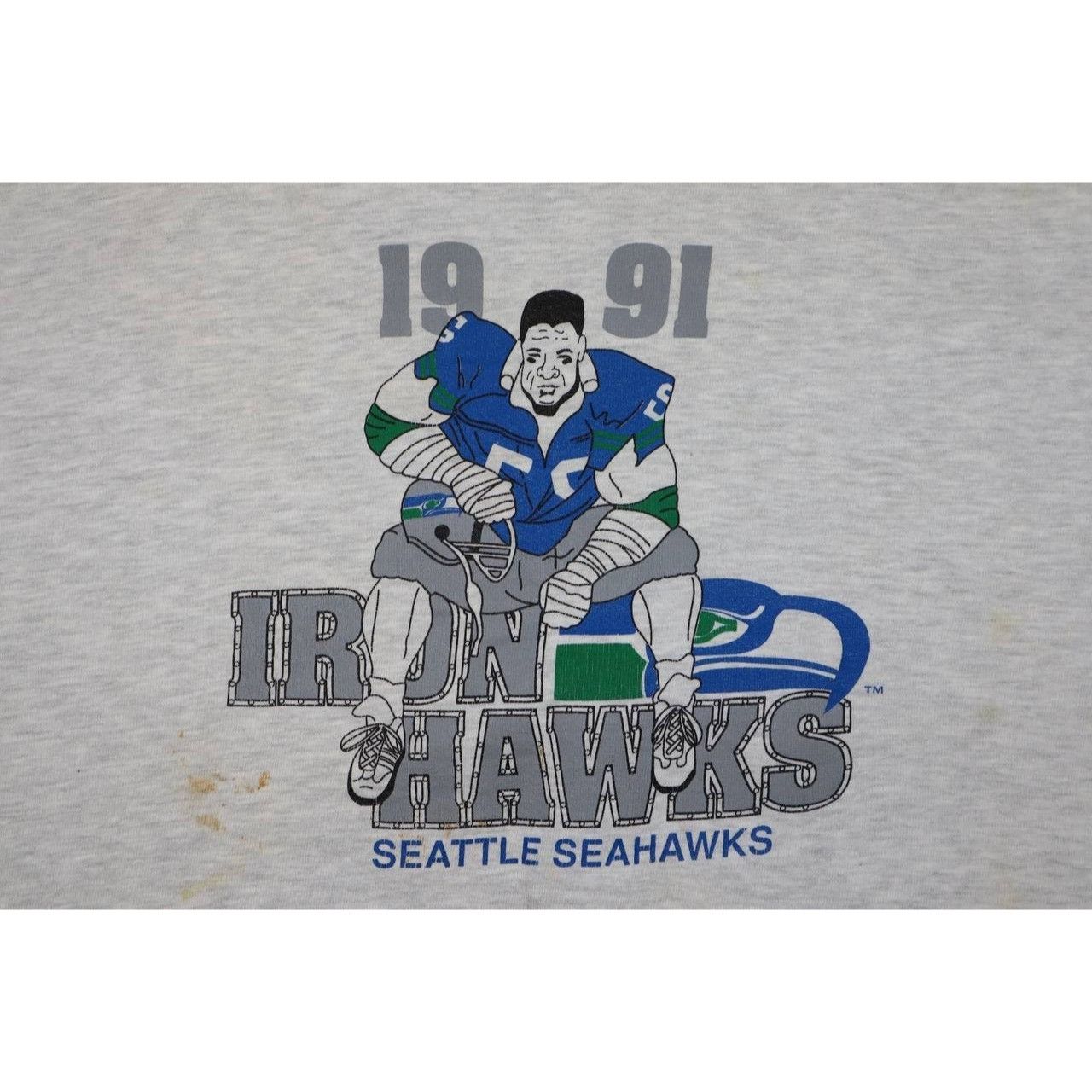 Russell Athletic Vintage 1991 Seattle Seahawks Iron Hawks NFL Football 2XL Size US XXL / EU 58 / 5 - 3 Thumbnail