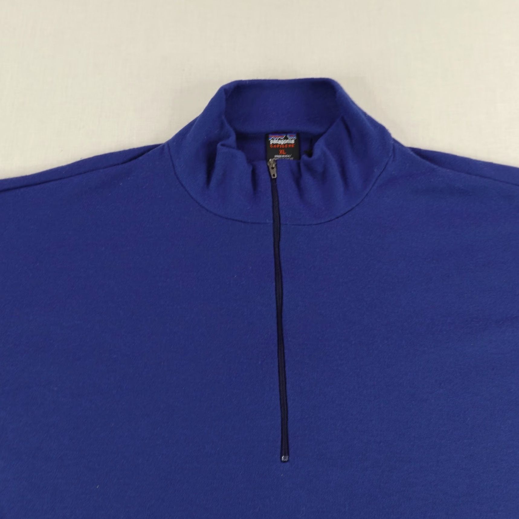 Patagonia Vintage Patagonia Sweater Men XL Blue 1/4 Zip Capilene Performance Midweight 90s Size US XL / EU 56 / 4 - 2 Thumbnail