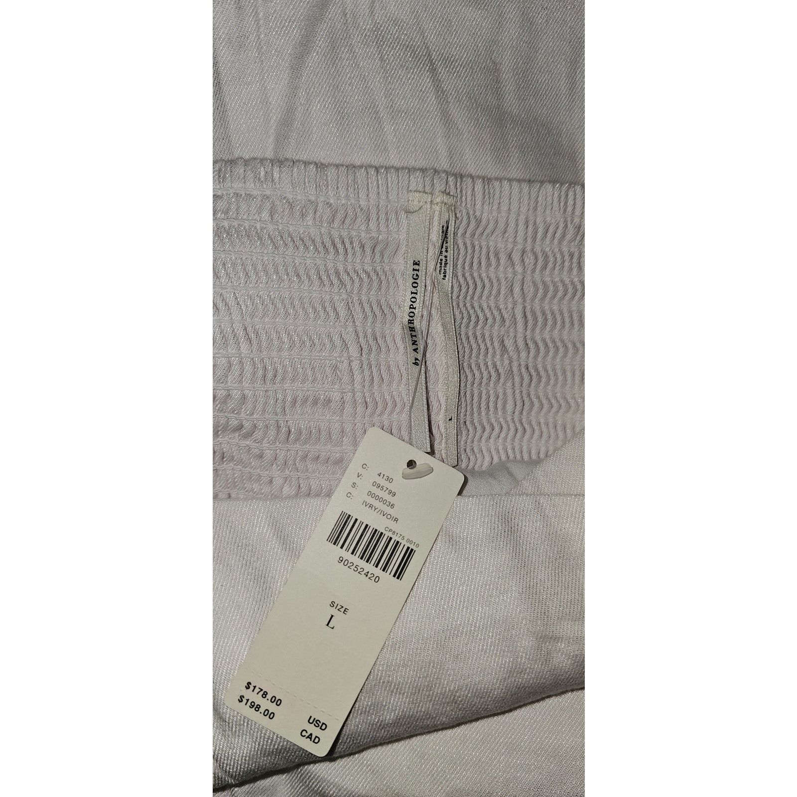 Anthropologie NWT Sleeveless Square-Neck Linen Button Wrap Midi Dress $178 Size L / US 10 / IT 46 - 9 Thumbnail