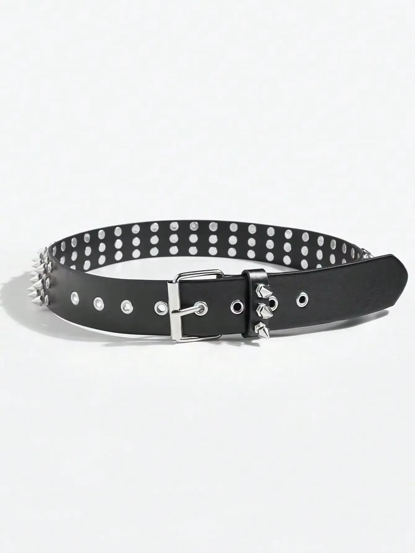 Jewelry Cool Punk Style Rivets Decorated Heavy Metal Dark Belt Size ONE SIZE - 3 Thumbnail