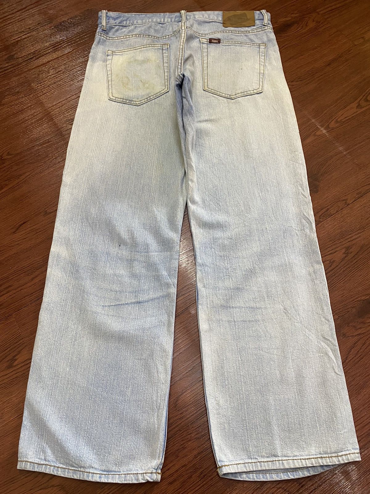 Hanes Vintage Hanes Faded Wash Baggy Style Jeans Size US 32 / EU 48 - 2 Thumbnail