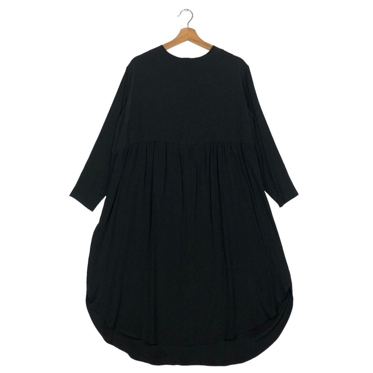 Yohji Yamamoto 🔥Rich Black - Y’s Yohji Yamamoto Blouse Oversized Size M / US 6-8 / IT 42-44 - 2 Thumbnail