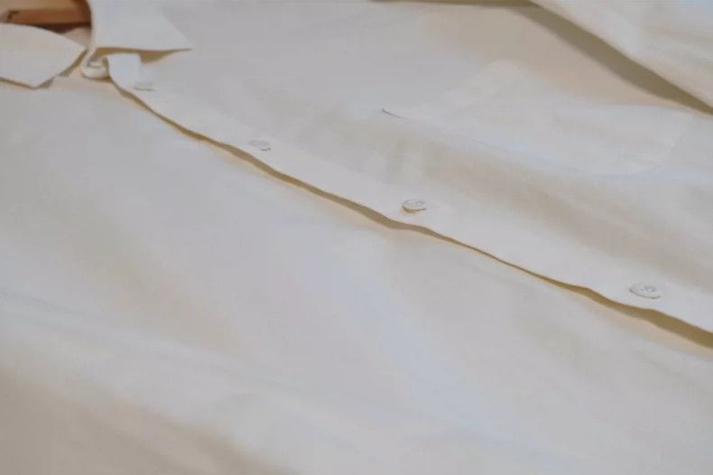 Yohji Yamamoto Yohji Yamamoto 2002 SS Striped Cream Shirt 2505-Nextarrow Size US XL / EU 56 / 4 - 6 Thumbnail