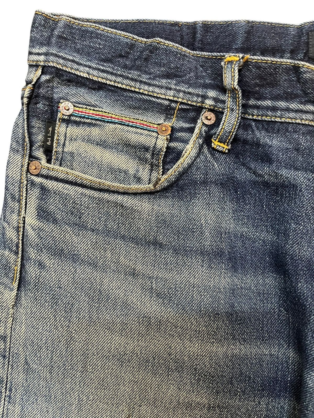 Paul Smith Vintage Paul Smith Whiskers Faded Grunge Denim Size US 34 / EU 50 - 5 Thumbnail
