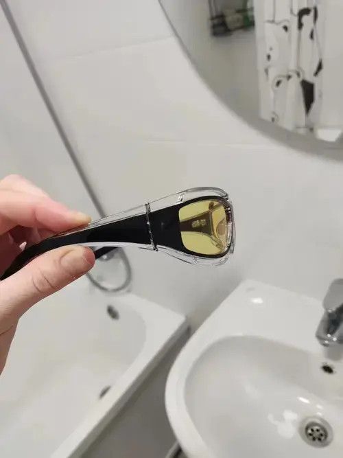 Designer Yellow Lense Cateye Glasses Punk Style Sunglasses Size ONE SIZE - 2 Thumbnail