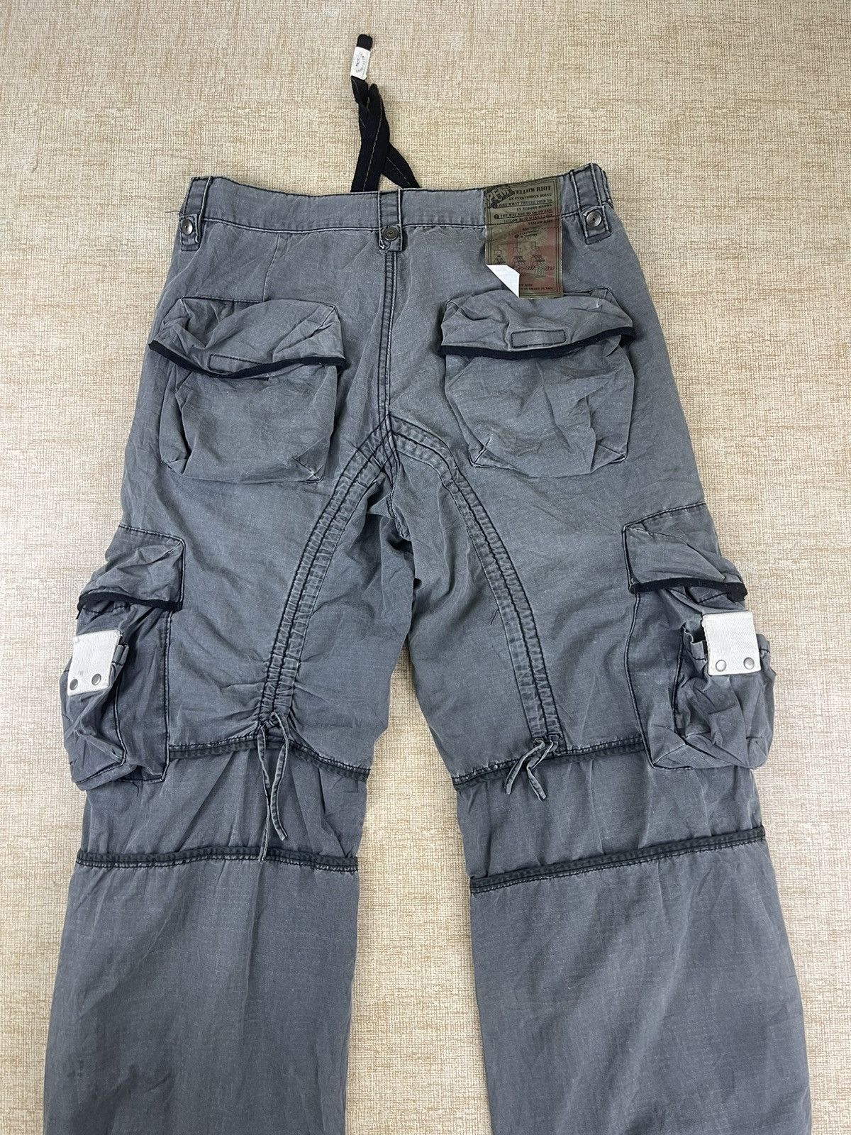Vintage PPFM Yellow Riot Punks! Bondage Multipocket Pants