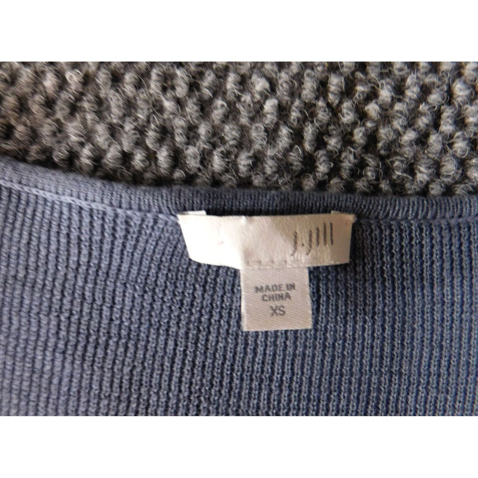 J. Jill J. Jill Sweater Pullover Raglan Sleeve V-Neck XS Blue Cable-Knit Women’s Regular Winter Stretch Size XS / US 0-2 / IT 36-38 - 6 Thumbnail
