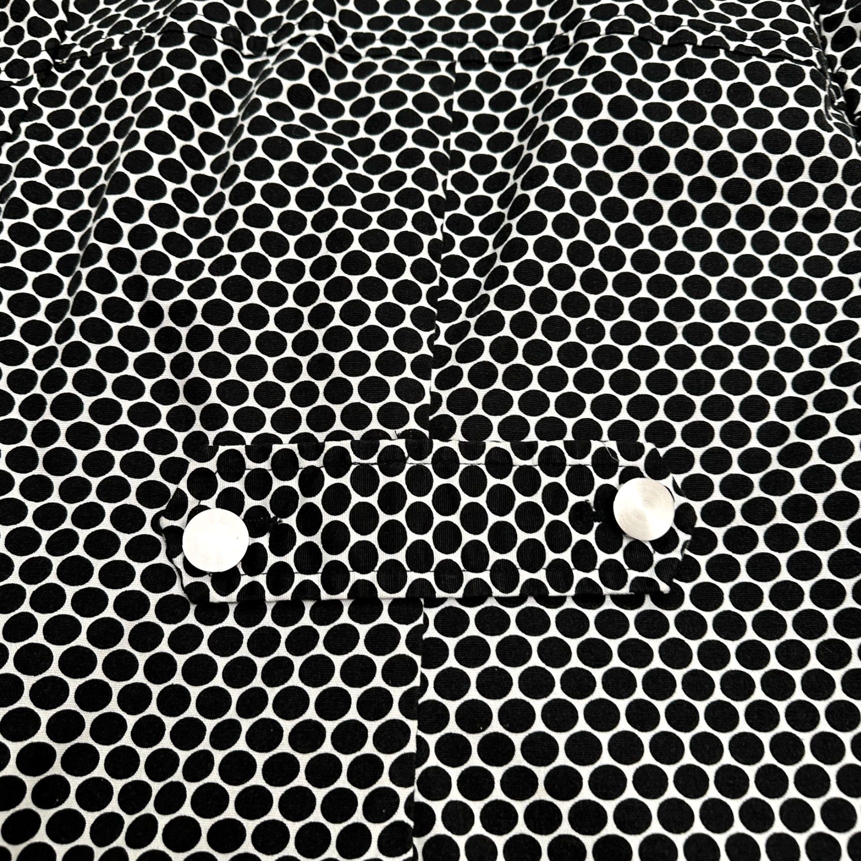 Charter Club Charter Club Overcoat Jacket Womens 1X Black Polka Dot Button Down Cotton Blend Size XL / US 12-14 / IT 48-50 - 4 Thumbnail