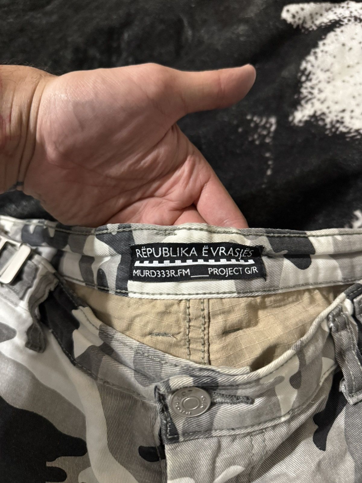 PROJECT G/R × murd333r.fm Project G/R x Murd333r.FM Layered Camo Shorts Size US 31 - 5 Thumbnail