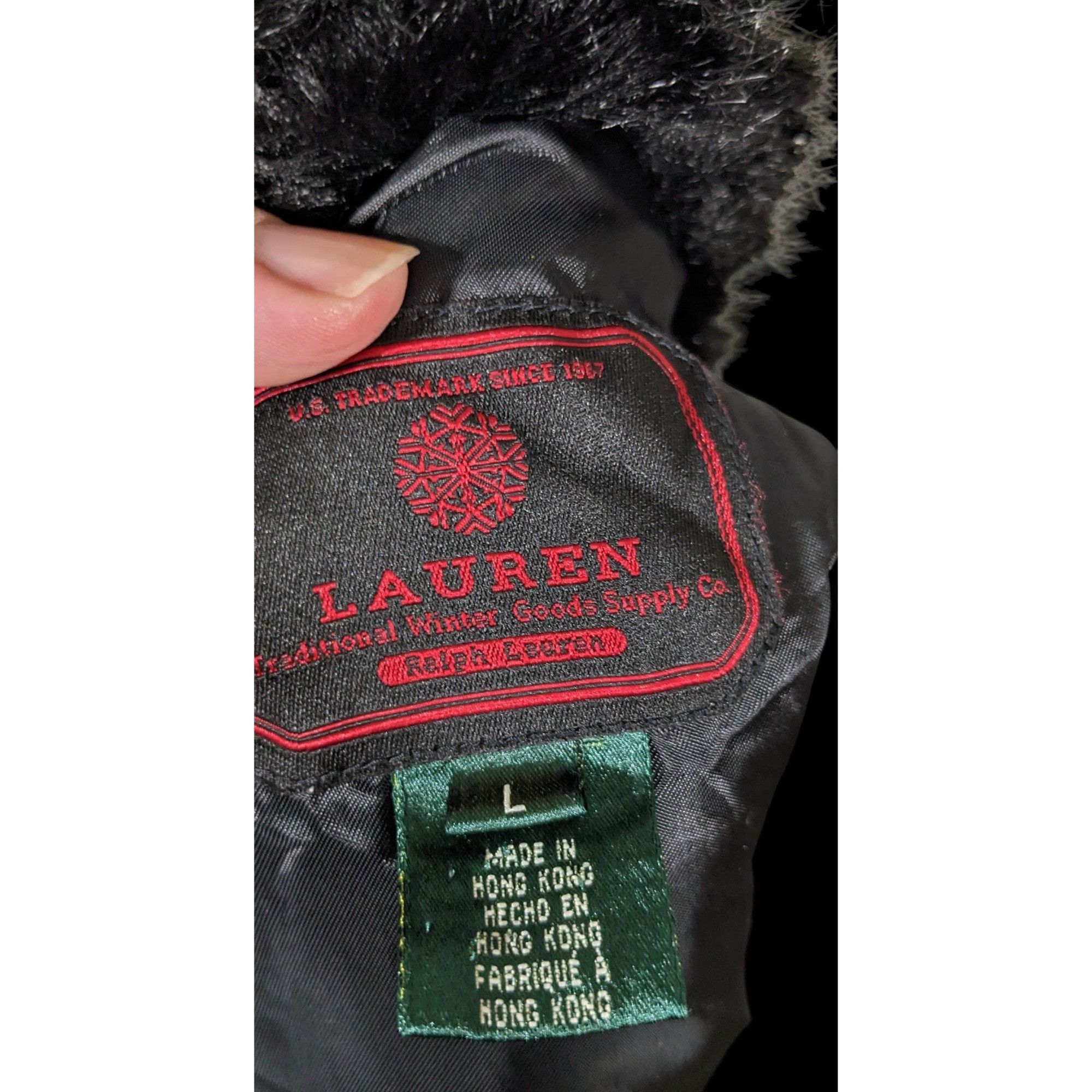 Lauren Ralph Lauren Black Fur Collar Puffer Vest By Lauren Ralph Lauren Size L / US 10 / IT 46 - 5 Thumbnail