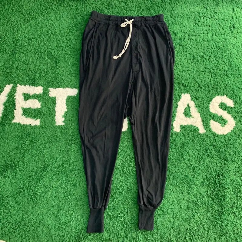Rick Owens Rick Owens Black Cotton Casual Pants 0089 Size US 26 / EU 42 - 1 Thumbnail