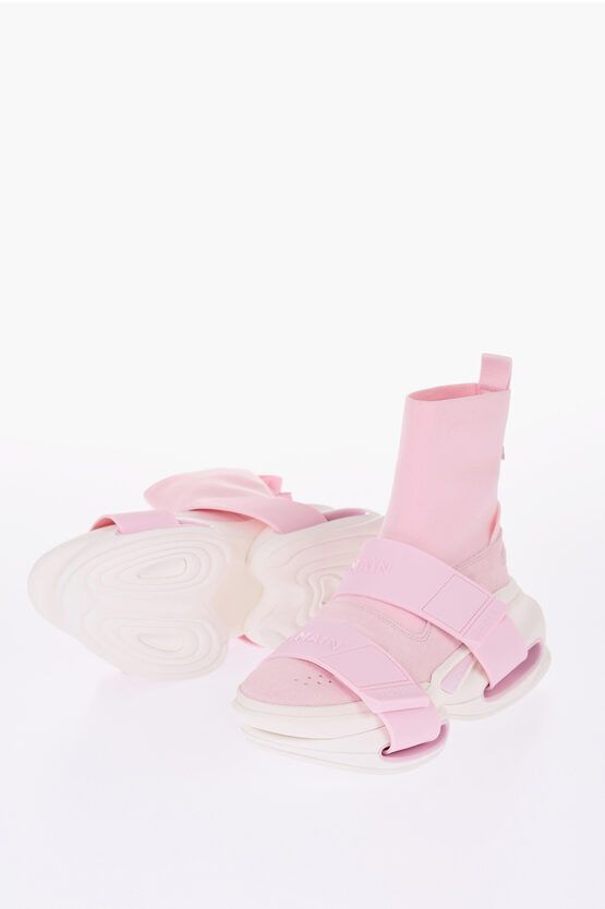 Sock High-Top Sneakers With Strap Closure