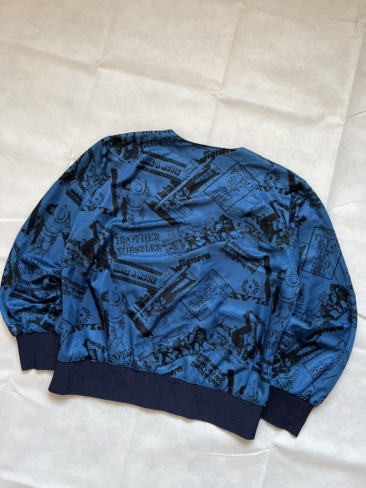 Japanese Brand Vintage Full Print Silk Cardigan Kurt Cobain Style Size US M / EU 48-50 / 2 - 5 Thumbnail