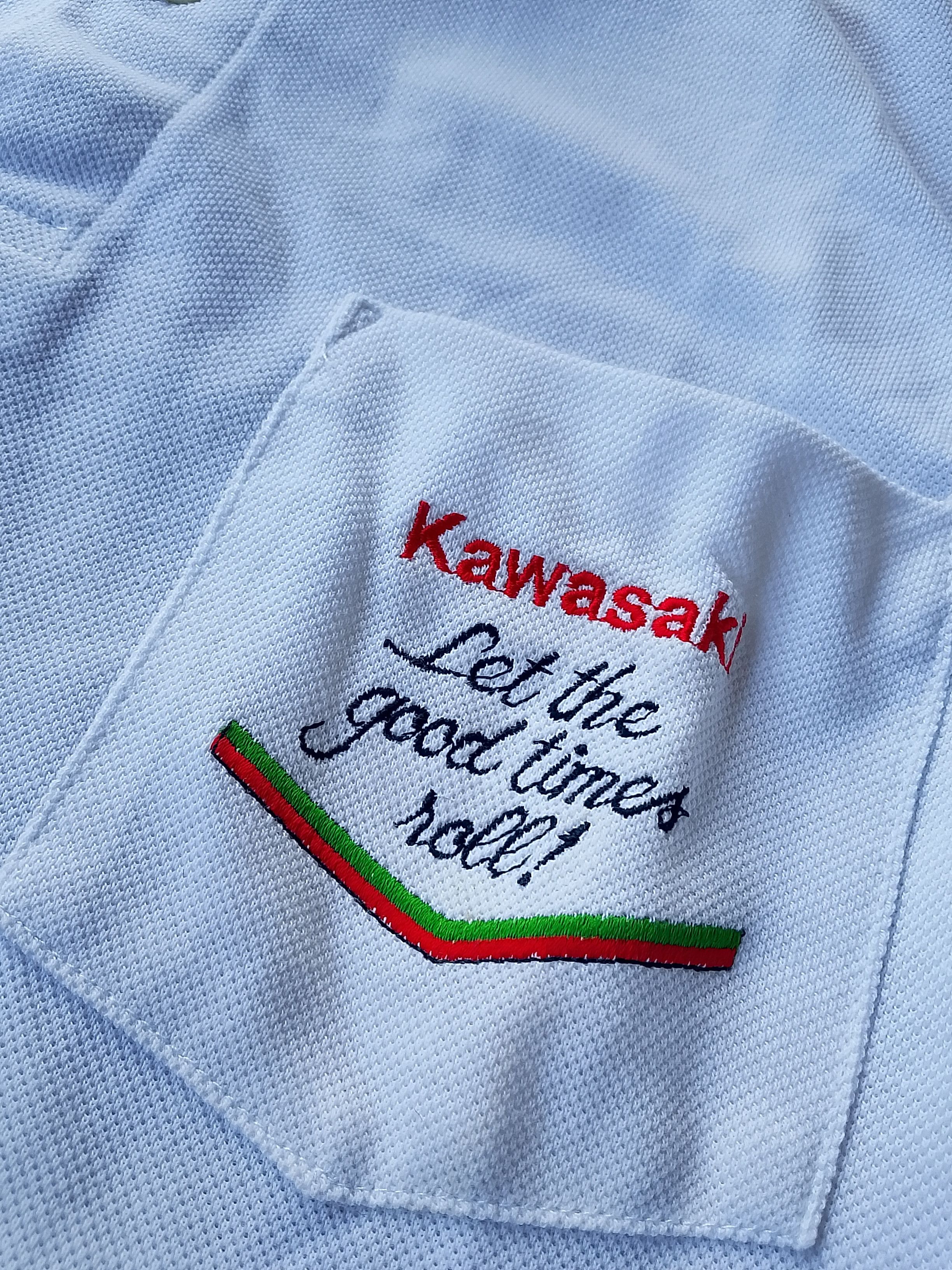 Japanese Brand 💥 Vintage Kawasaki Polo Shirt Let the good times roll!! Size US M / EU 48-50 / 2 - 4 Thumbnail