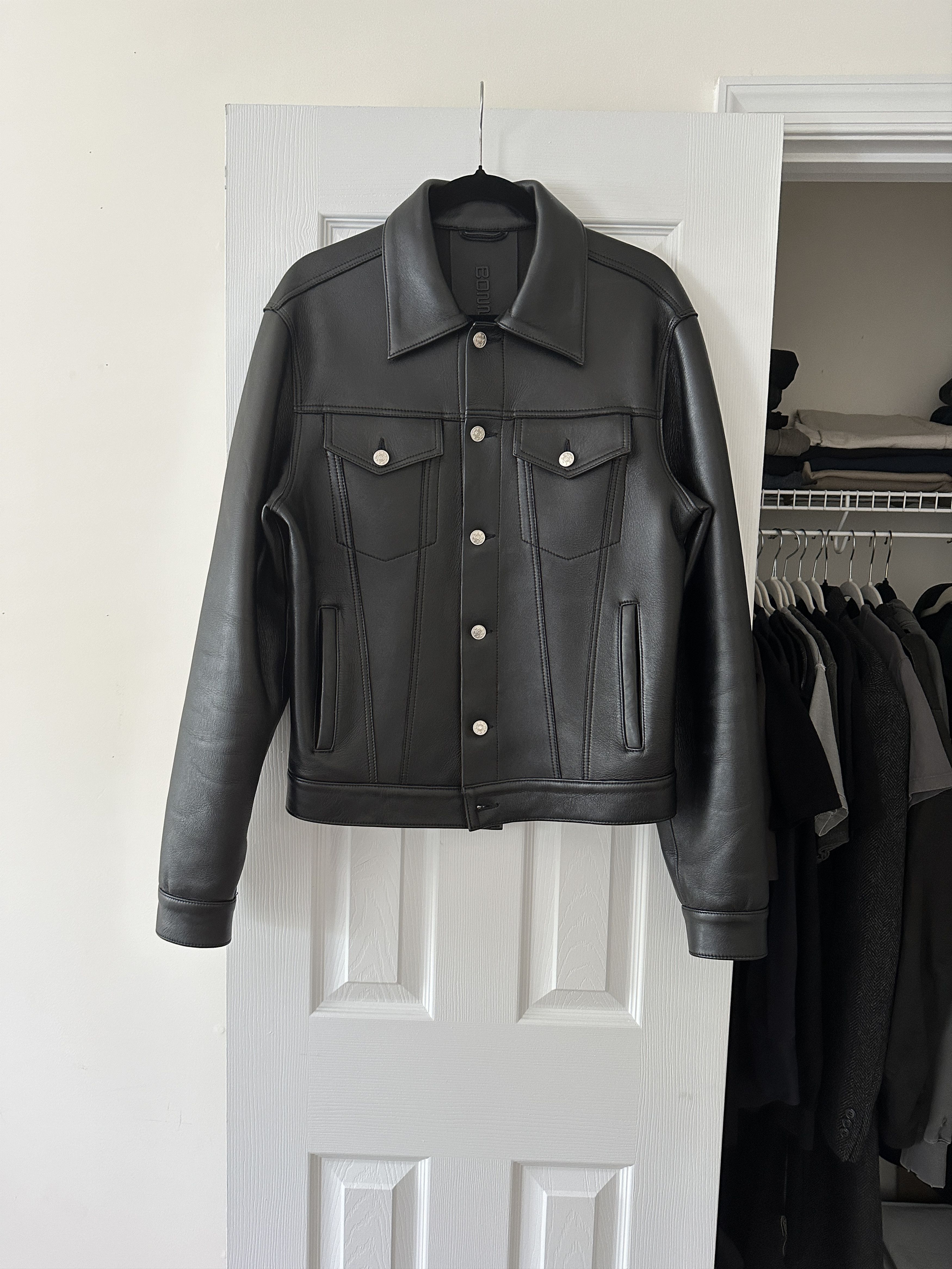 Bonne Bonne Nuit Leather Worker Jacket BN0002 Grailed