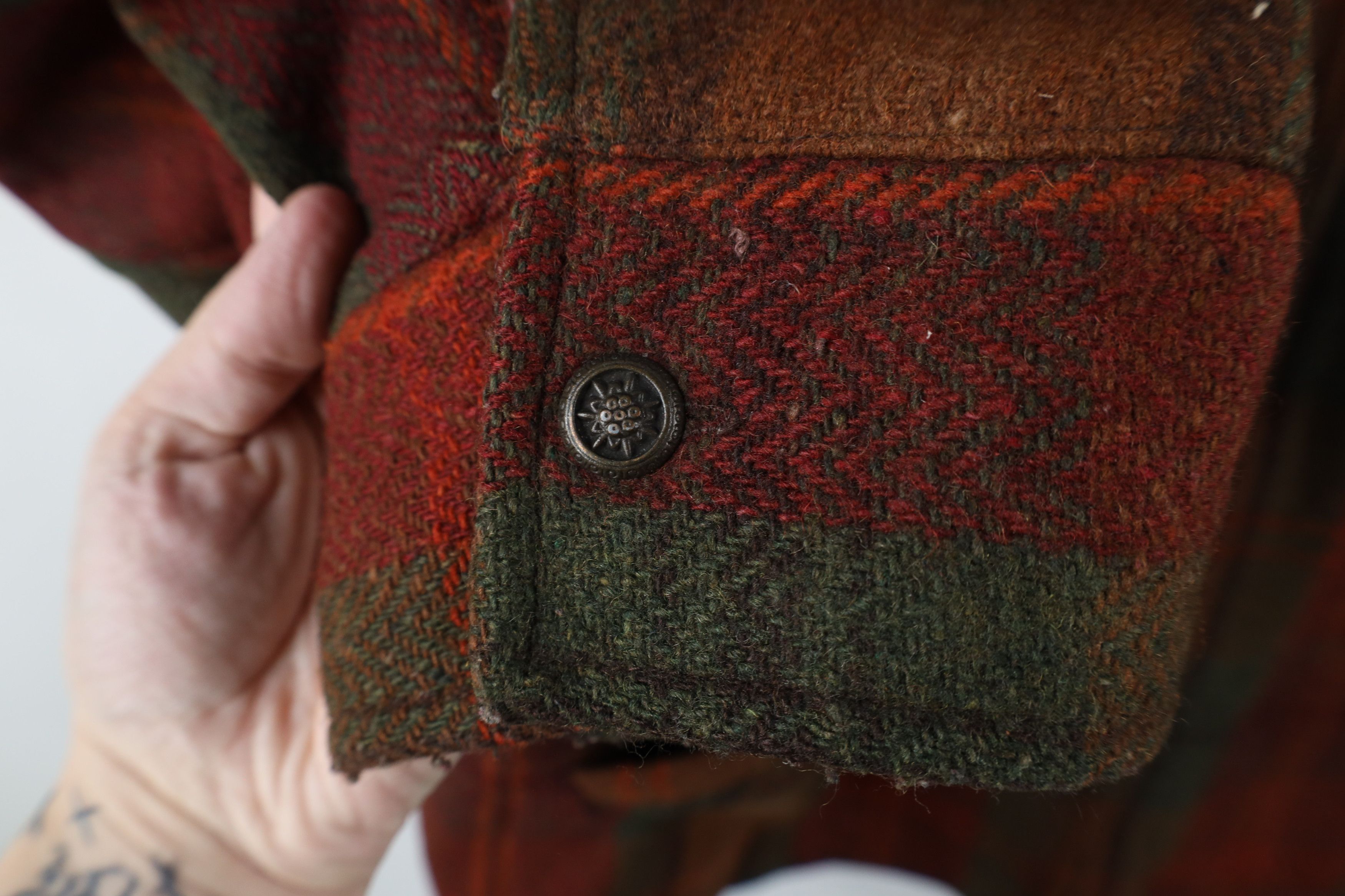 Vintage Vintage 90s Streetwear Back Wool Tweed Bomber Jacket Plaid Size 3XL / US 20-22 - 5 Thumbnail