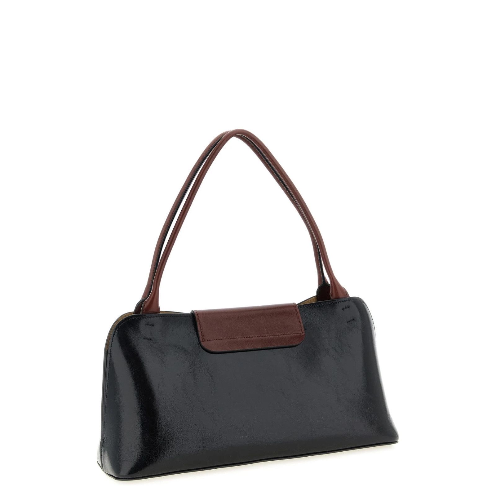 Versace VERSACE Vivian Medium Black Patent Leather Shoulder Bag New Size ONE SIZE - 2 Thumbnail