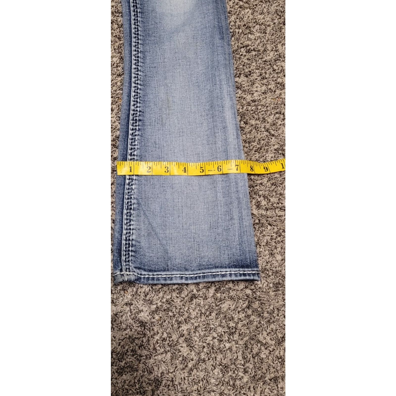 Vintage ROCK REVIVAL Jeans Womens Size 30 Bootcut Denim 5-Pocket Embroidered Rhinestone Anzelie Mid Rise Blue Size 30" / US 8 / IT 44 - 4 Thumbnail