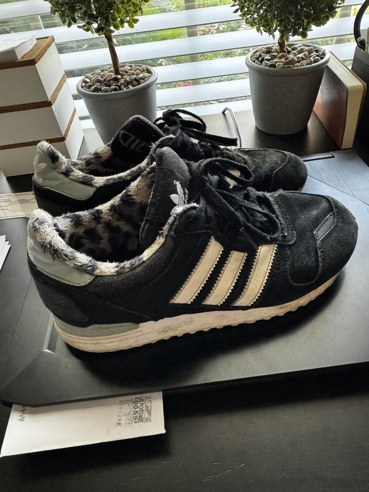 Adidas ZX 8000 Leopard Fleece B25215 - Women's US 6 - bibarnabloc.cat