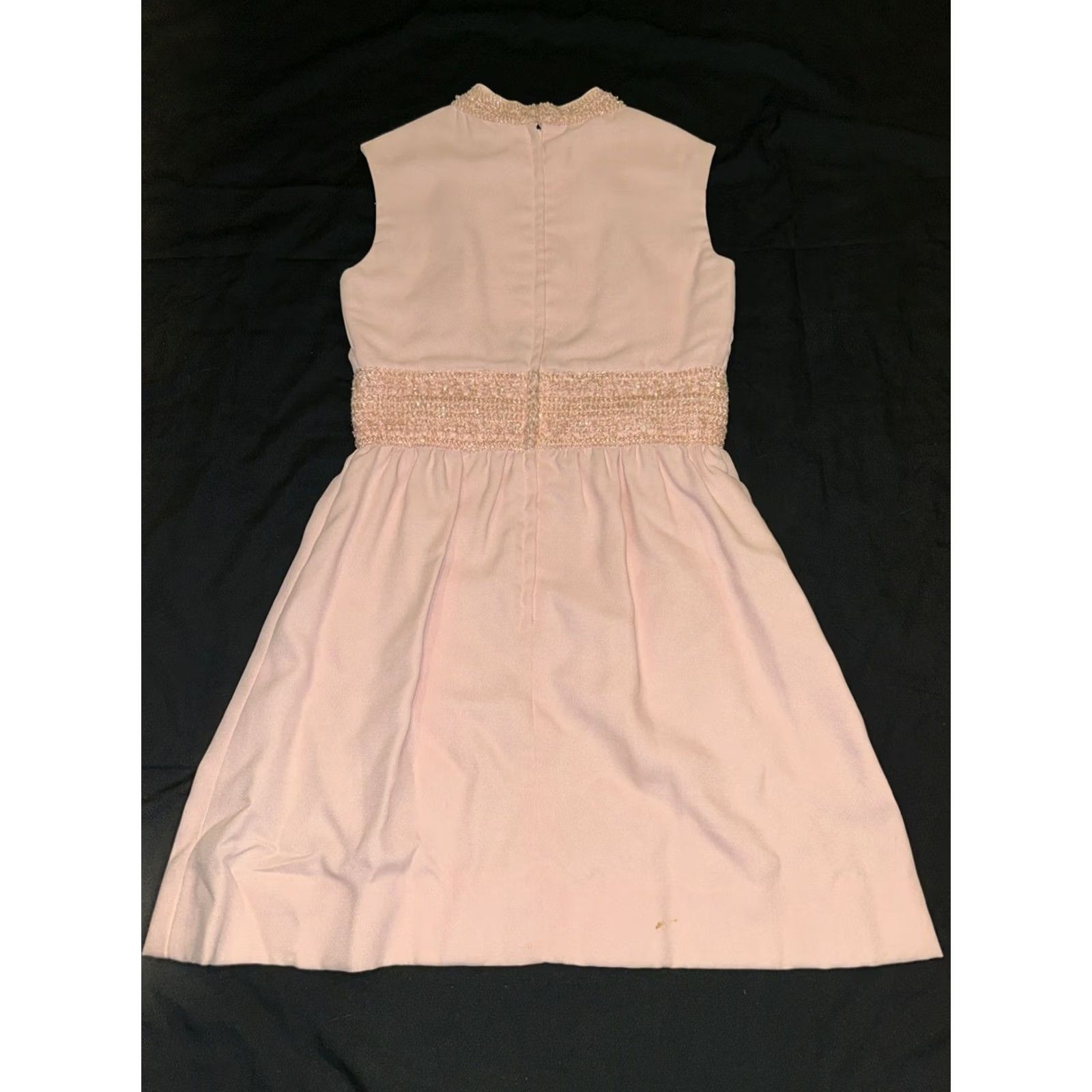 Pinko VINTAGE Unbranded Dress Pink Sleeveless A-Line 9 Women Juniors Knee Length 70s Size M / US 6-8 / IT 42-44 - 3 Thumbnail