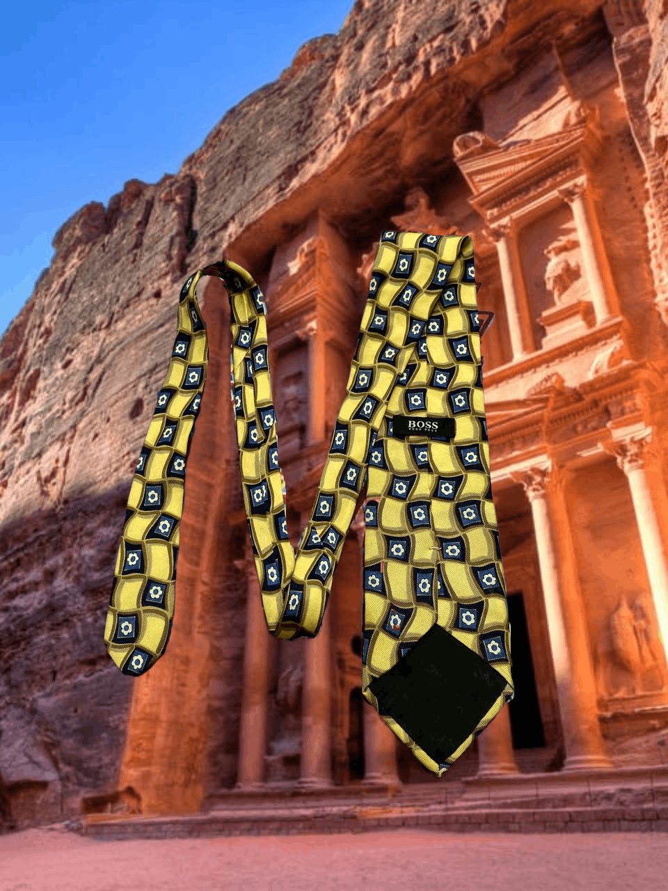 Hugo Boss Tie Vintage Hugo Boss One size luxury Y2K Size ONE SIZE - 1 Thumbnail