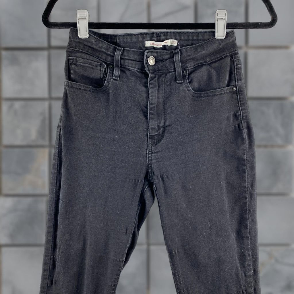 Levi's Levis Jeans Womens 27 Black High Rise Skinny Stretch Dark Wash Denim Pants Size 27" / US 4 / IT 40 - 1 Thumbnail