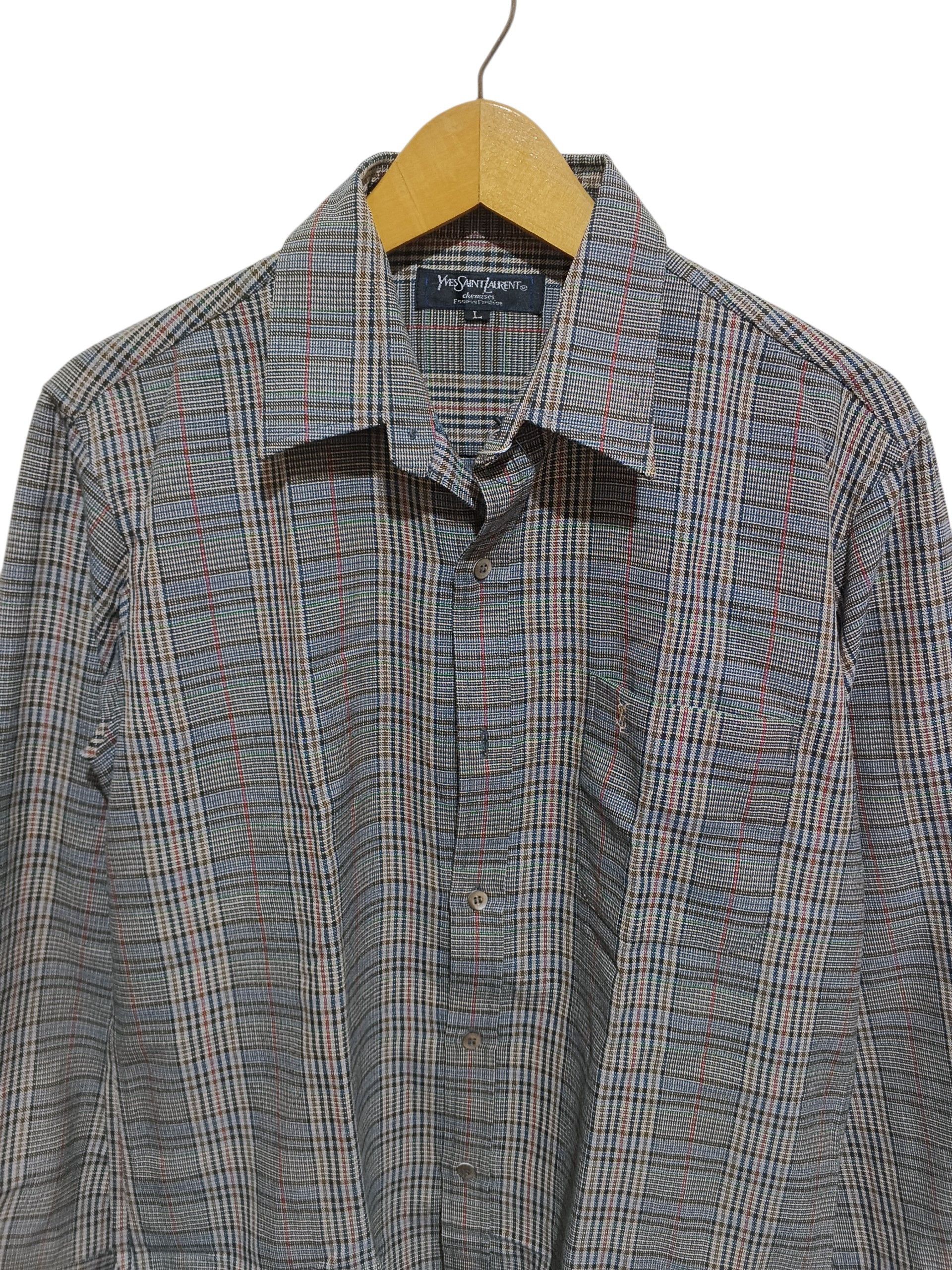 Yves Saint Laurent YSL BUTTON SHIRT Size US M / EU 48-50 / 2 - 2 Thumbnail