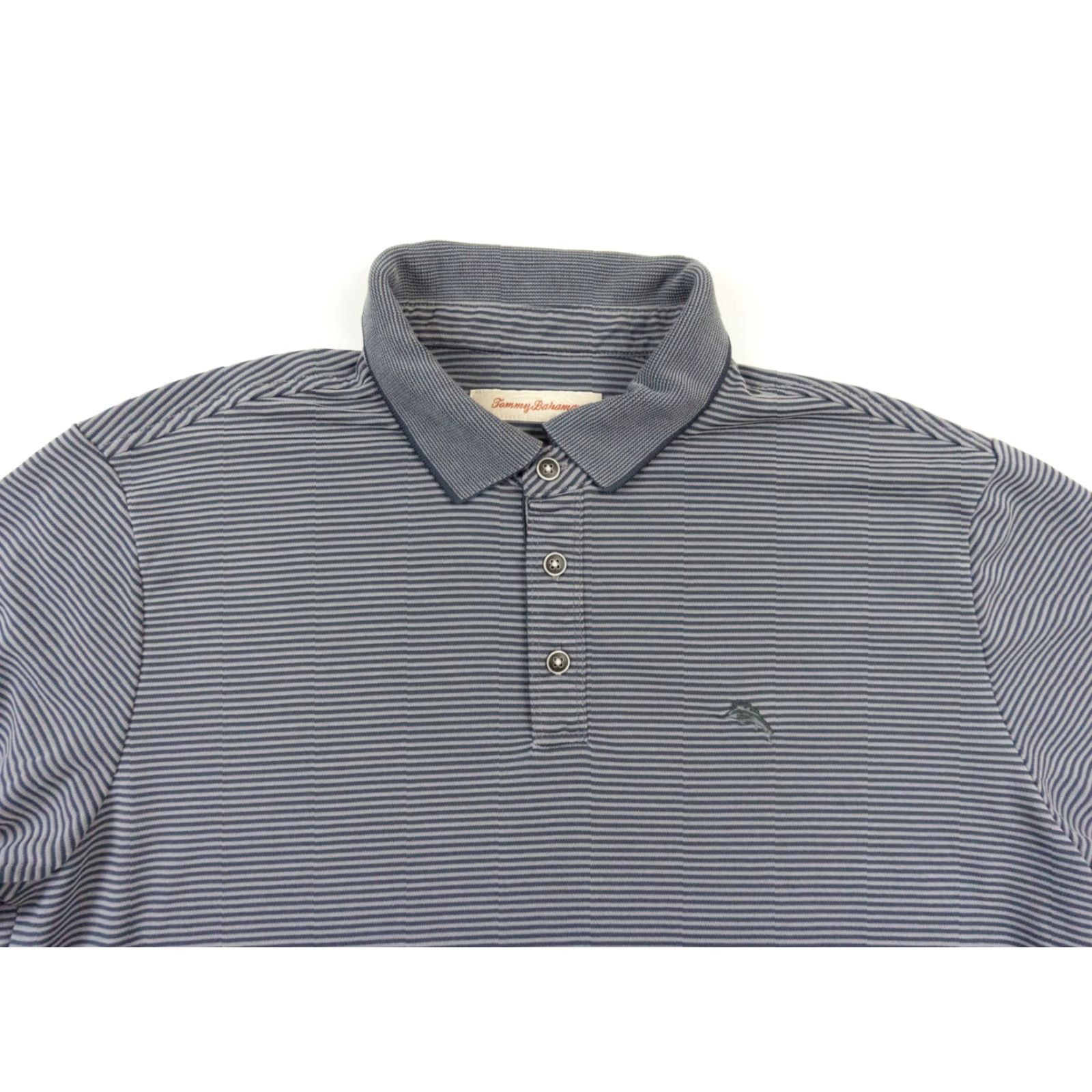 Tommy Bahama Tommy Bahama Polo Shirt Mens Large Gray Short Sleeve Collared Adult Casual Shirt Size US L / EU 52-54 / 3 - 2 Thumbnail