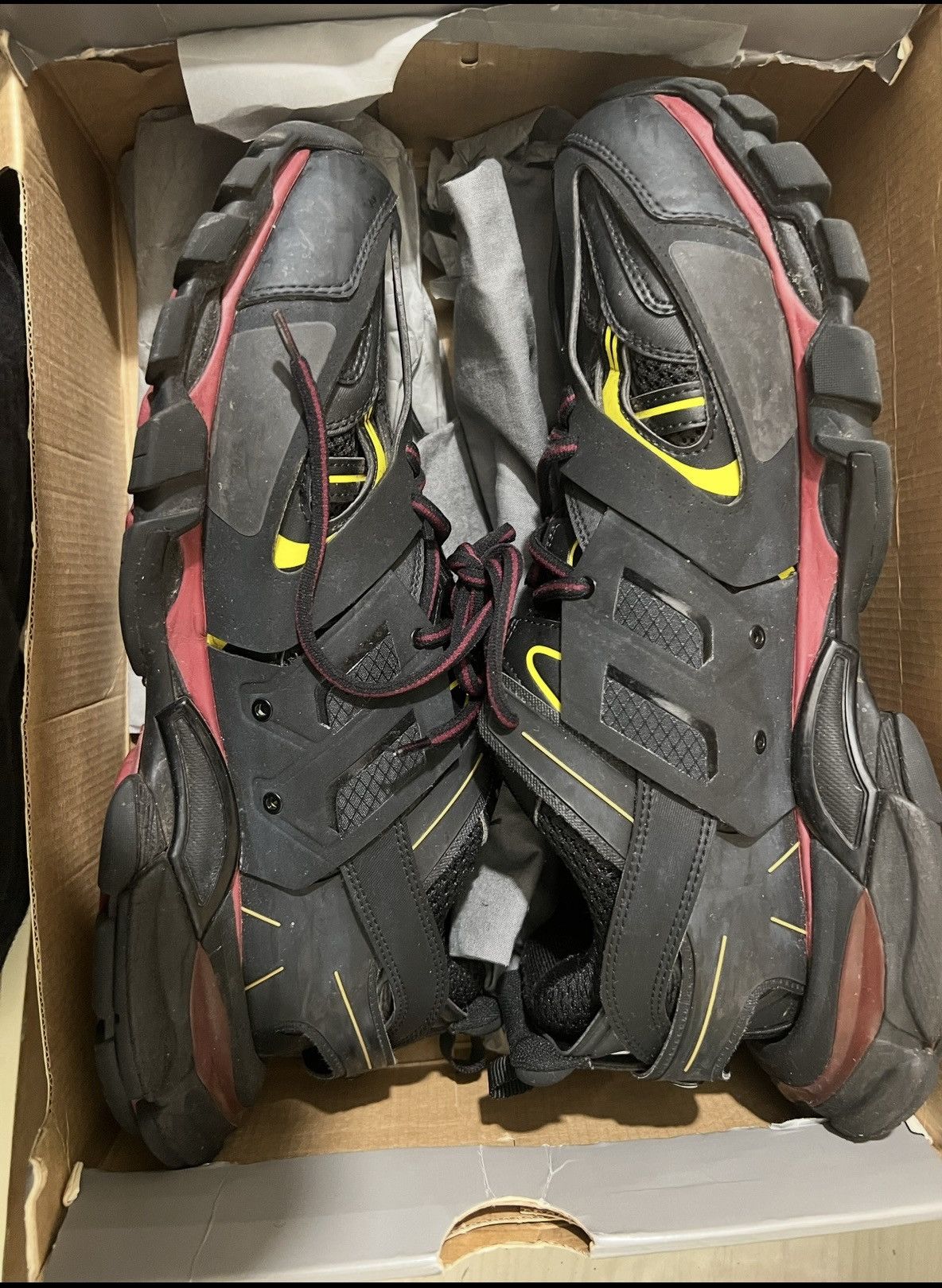 Balenciaga Balenciaga Track Trainers Black Bordeaux Size US 12.5 / EU 45-46 - 1 Thumbnail