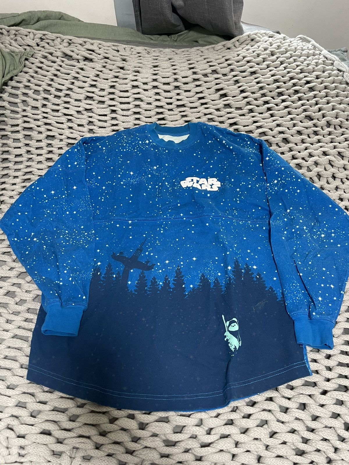 Image of Disneyland Spirit Jersey : Endor Edition in Blue, Men's (Size Small)