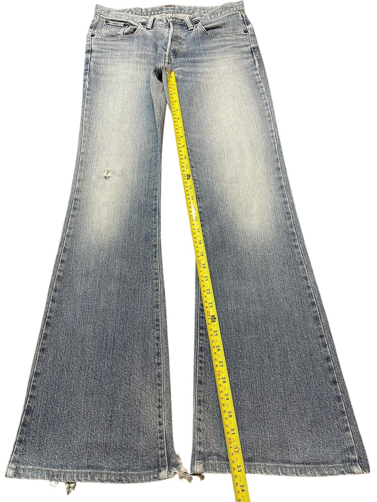 Edwin Vintage Edwin 800 Low Rise Faded Wash Style Flare Jeans Size US 31 - 13 Thumbnail