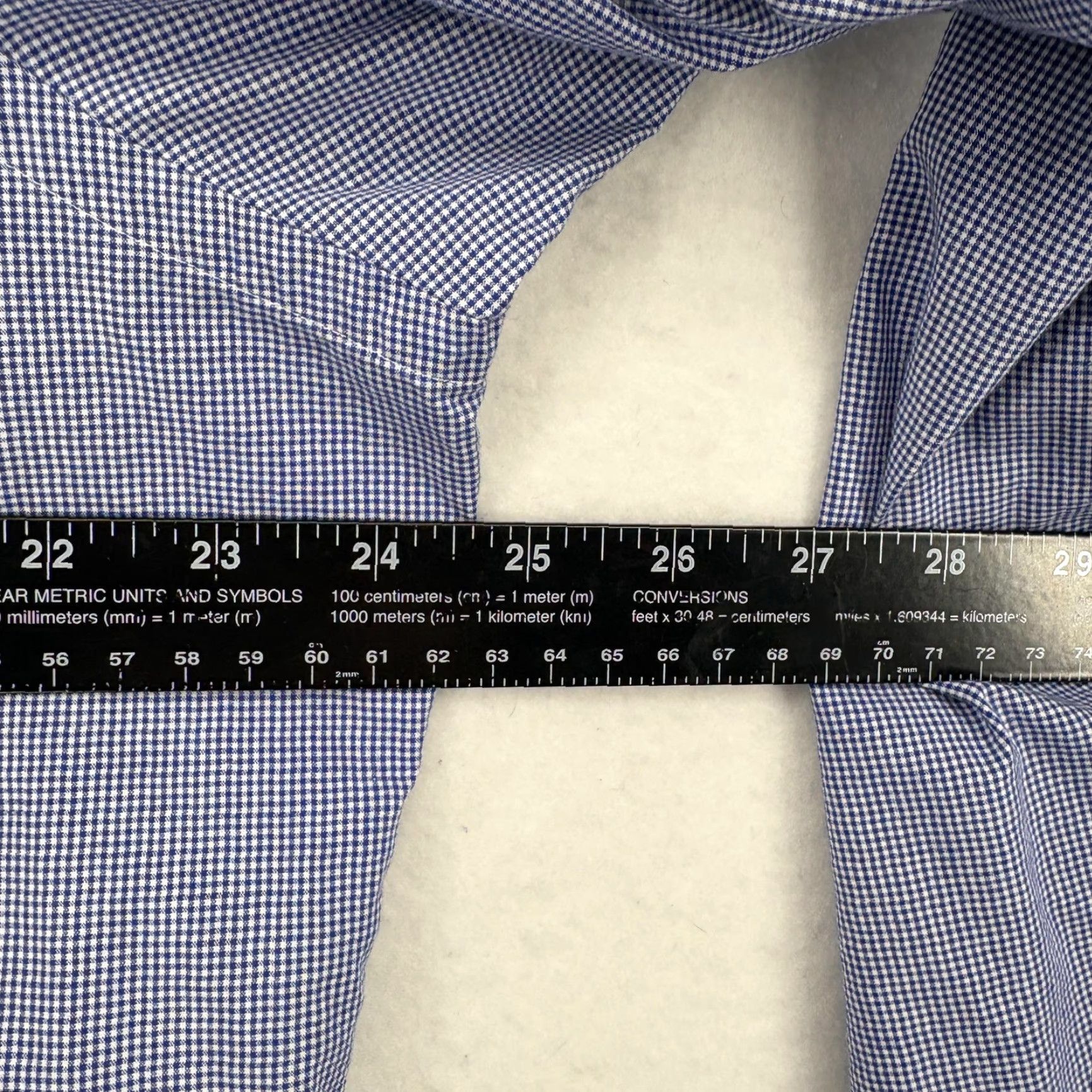 Polo Ralph Lauren Polo Ralph Lauren Andrew Shirt Mens L Blue Check Button Front Cotton Size US L / EU 52-54 / 3 - 6 Thumbnail