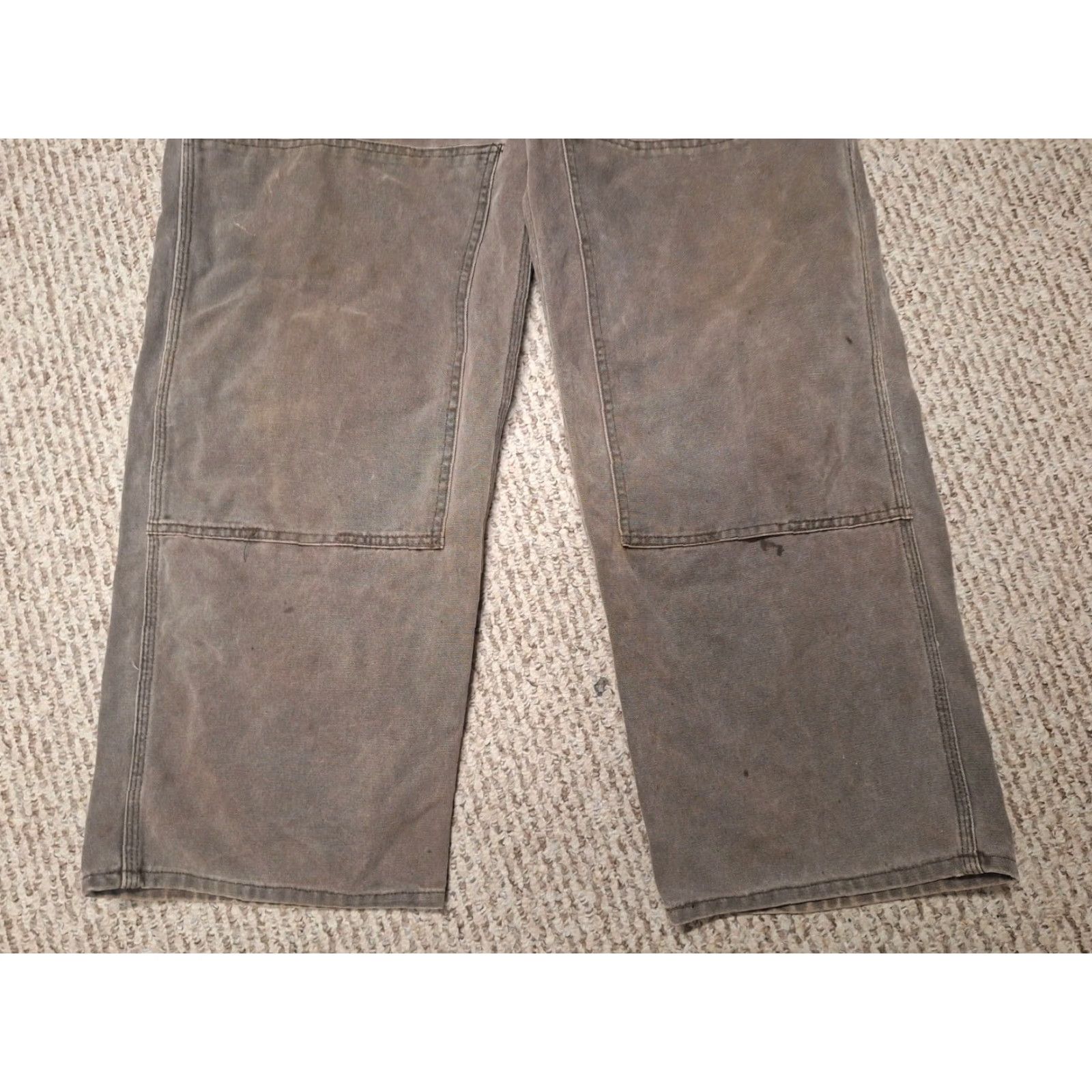 Carhartt VINTAGE Carhartt Dungarees 40 Tan Overalls Mens Trousers Workwear Casual Vintage USA 90s Grunge Retro Logo Quilted Canvas Cotton Size US 40 / EU 56 - 2 Thumbnail