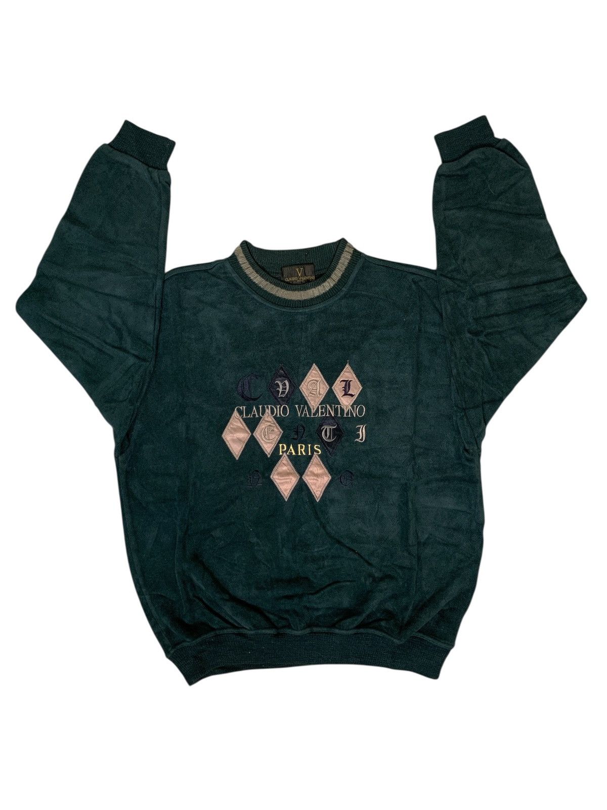 Valentino Rare Design Vintage Claudio Paris Sweatshirts Size L / US 10 / IT 46 - 4 Thumbnail