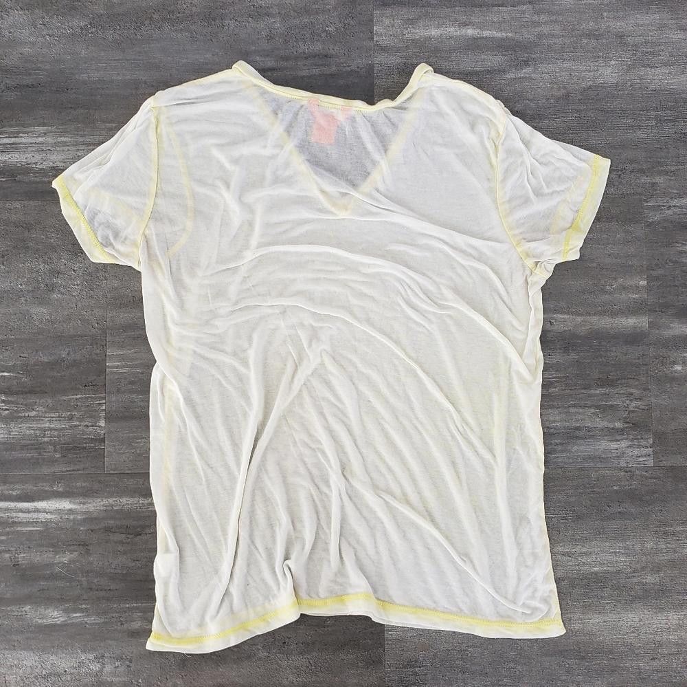 Joe Freshgoods Yellow White Burnout JF Short Sleeve Size XL / US 12-14 / IT 48-50 - 2 Thumbnail