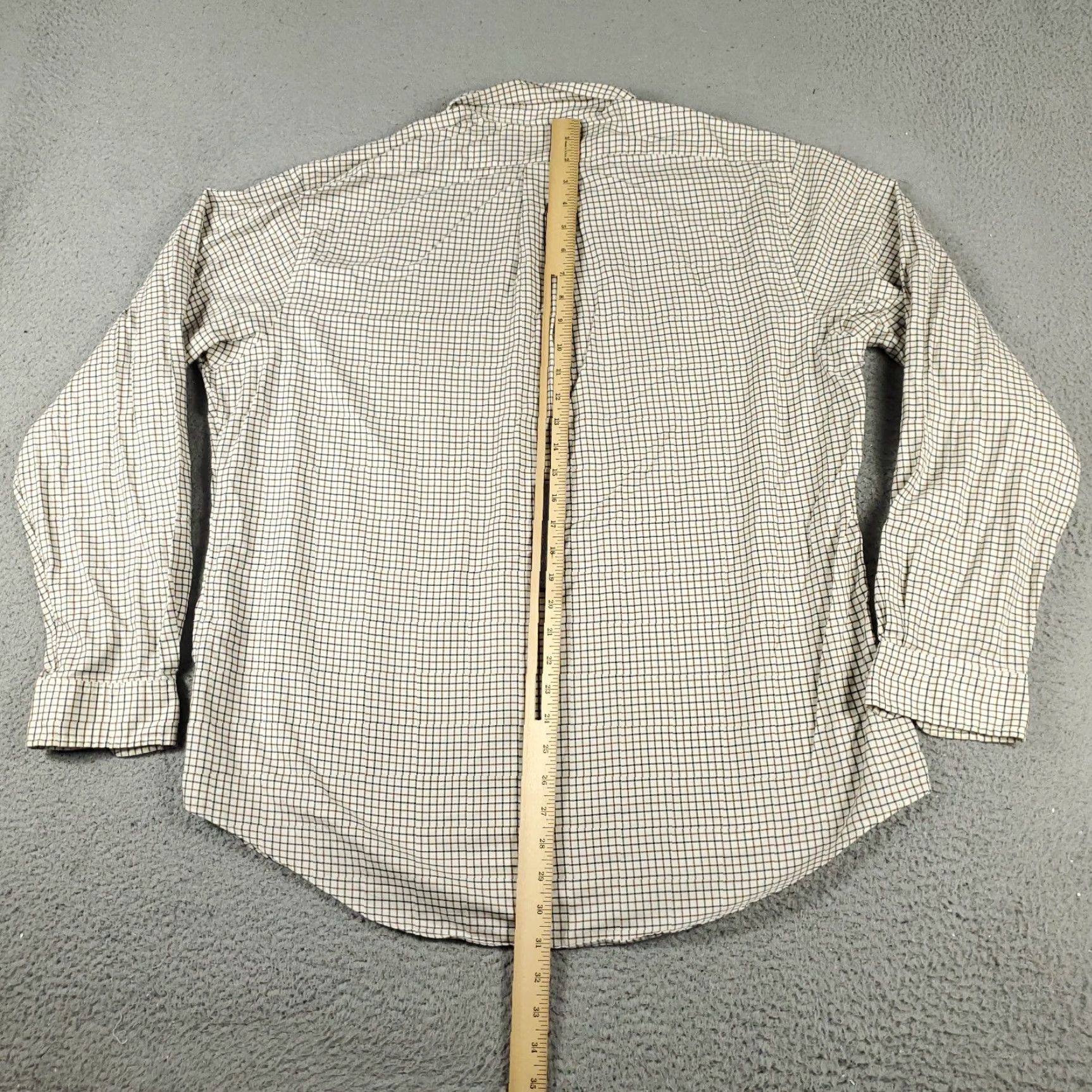 Ralph Lauren Ralph Lauren Button-Up Shirt Mens XL Beige Check Long Sleeve Size US XL / EU 56 / 4 - 3 Thumbnail