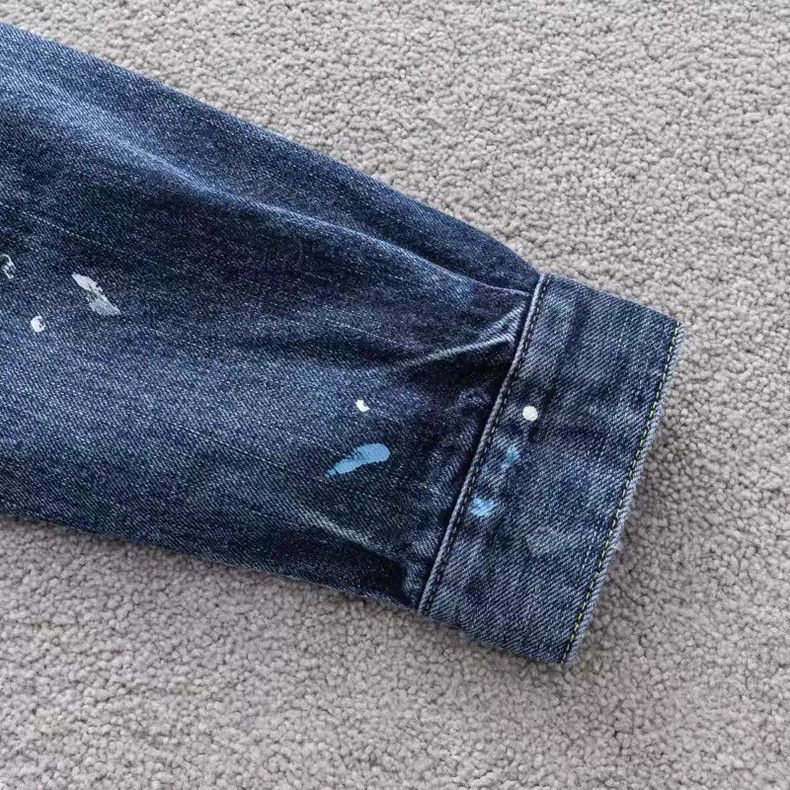 Visvim VisvimSS 101 JKT DMGD-1010 ink-splash denim jacket 2504-Nex Size US XL / EU 56 / 4 - 6 Thumbnail