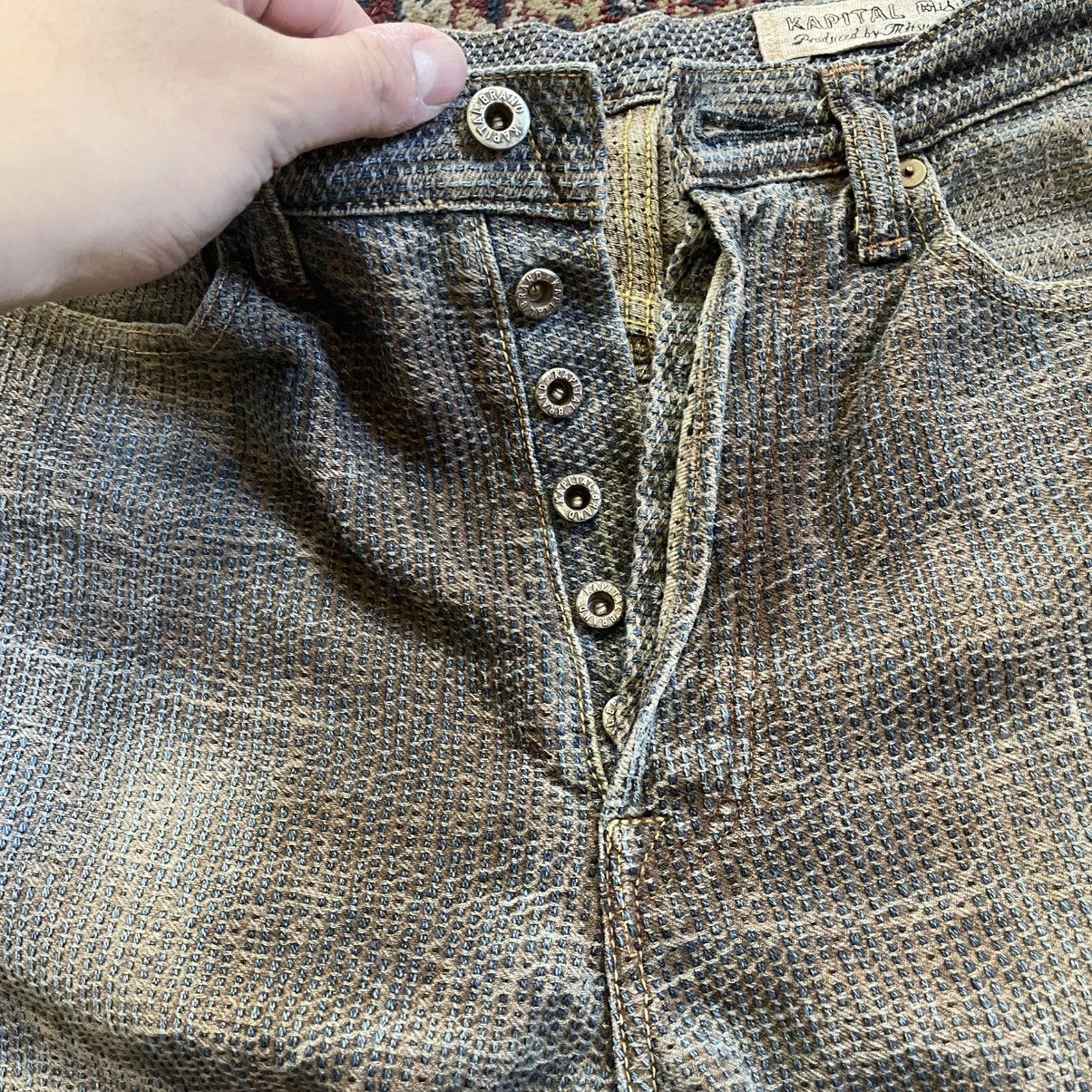 Kapital Kapital Century Denim Jeans Sashiko Persimmon size 30 Size US 30 / EU 46 - 3 Thumbnail