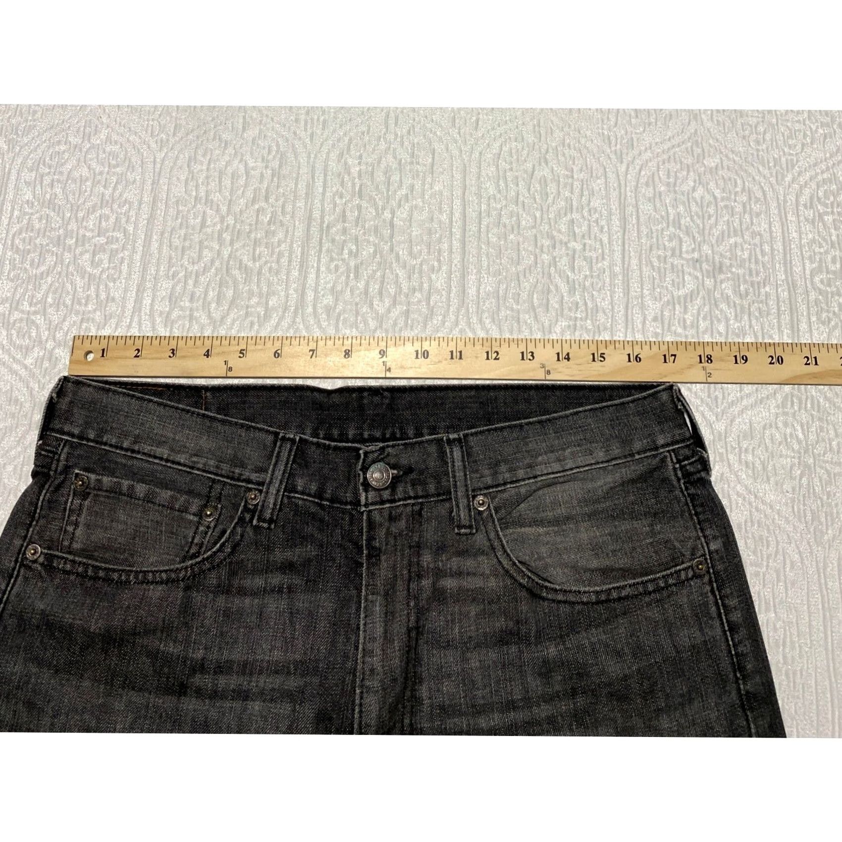 Levi's VINTAGE Levi's 505 Jeans Mens Regular Straight 34x30 Black Charcoal Wash Denim Cotton Zipper Button Pockets 5-Pocket Mens Size US 34 / EU 50 - 3 Thumbnail