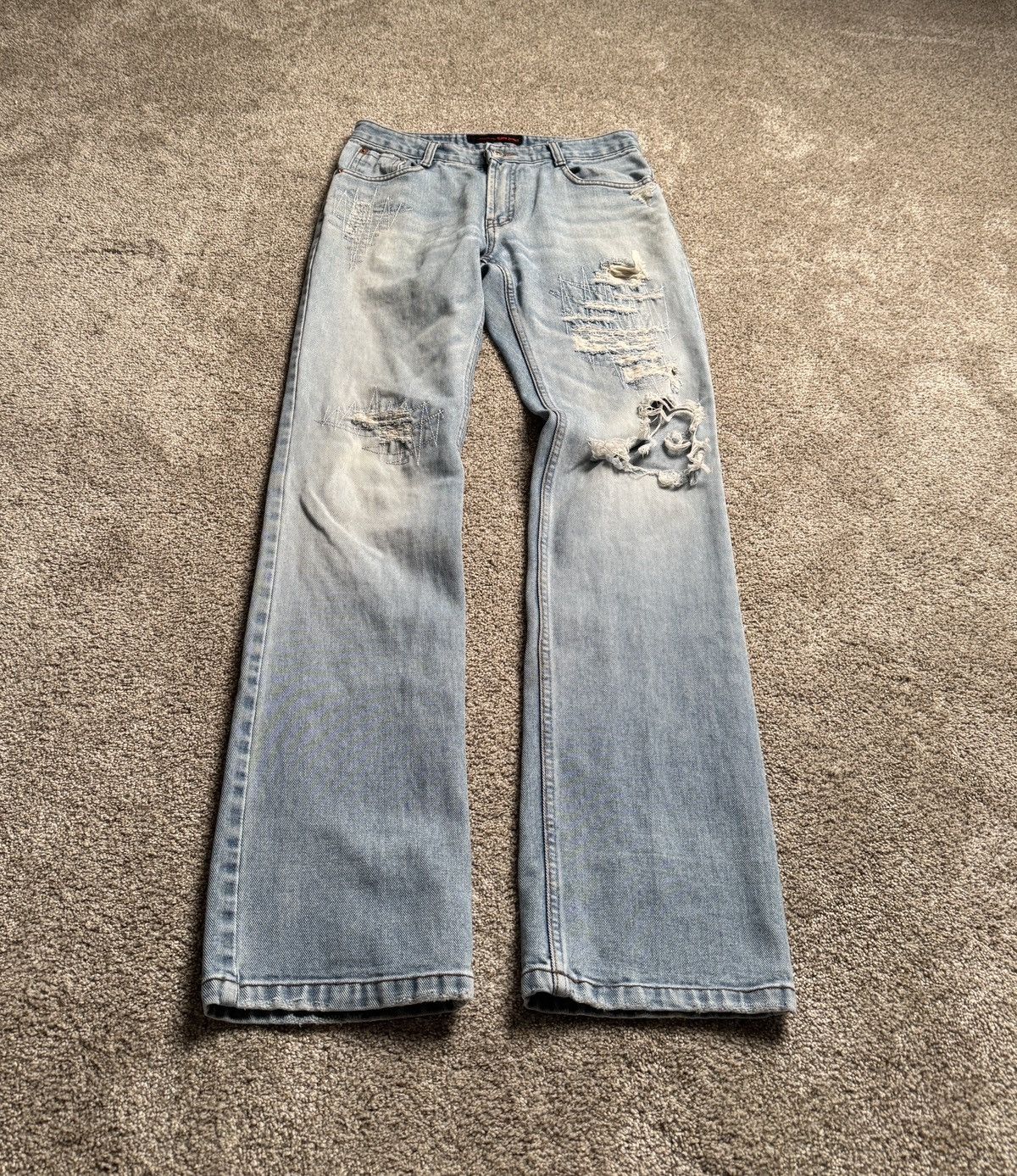 Other GANY JEANS LIGHT WASH FADED DENIM Size US 28 / EU 44 - 1 Thumbnail