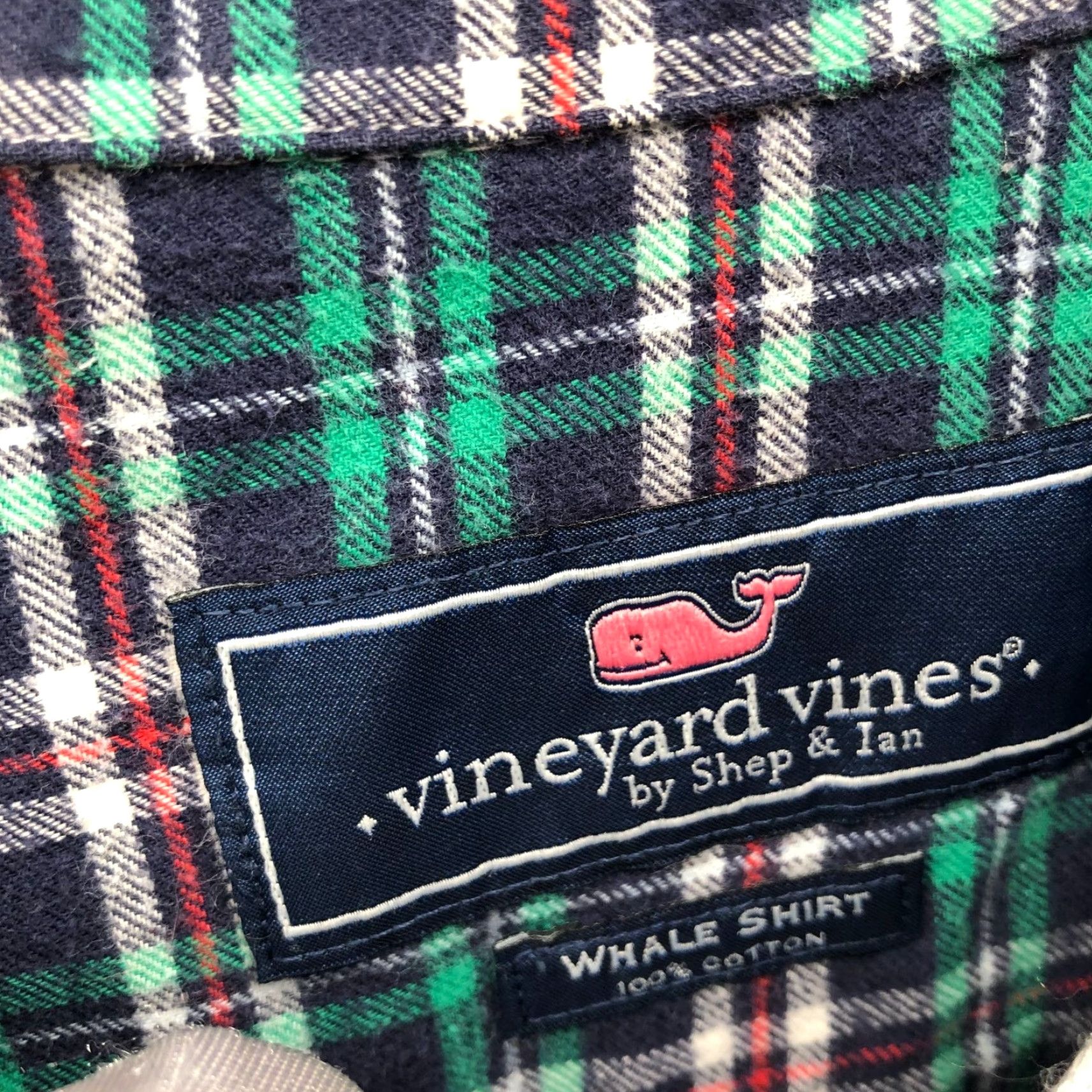 Vineyard Vines Vineyard Vines Whale Shirt Mens XL Flannel Long Sleeve Button-Down Green Plaid Shirt Size US XL / EU 56 / 4 - 5 Thumbnail